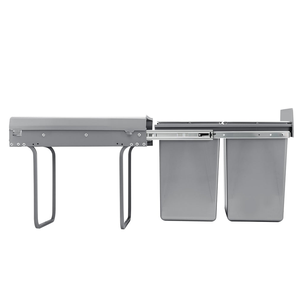 Ištraukiama šiukšliadėžė VEVOR DB-20L02, 2 x 20 l talpa