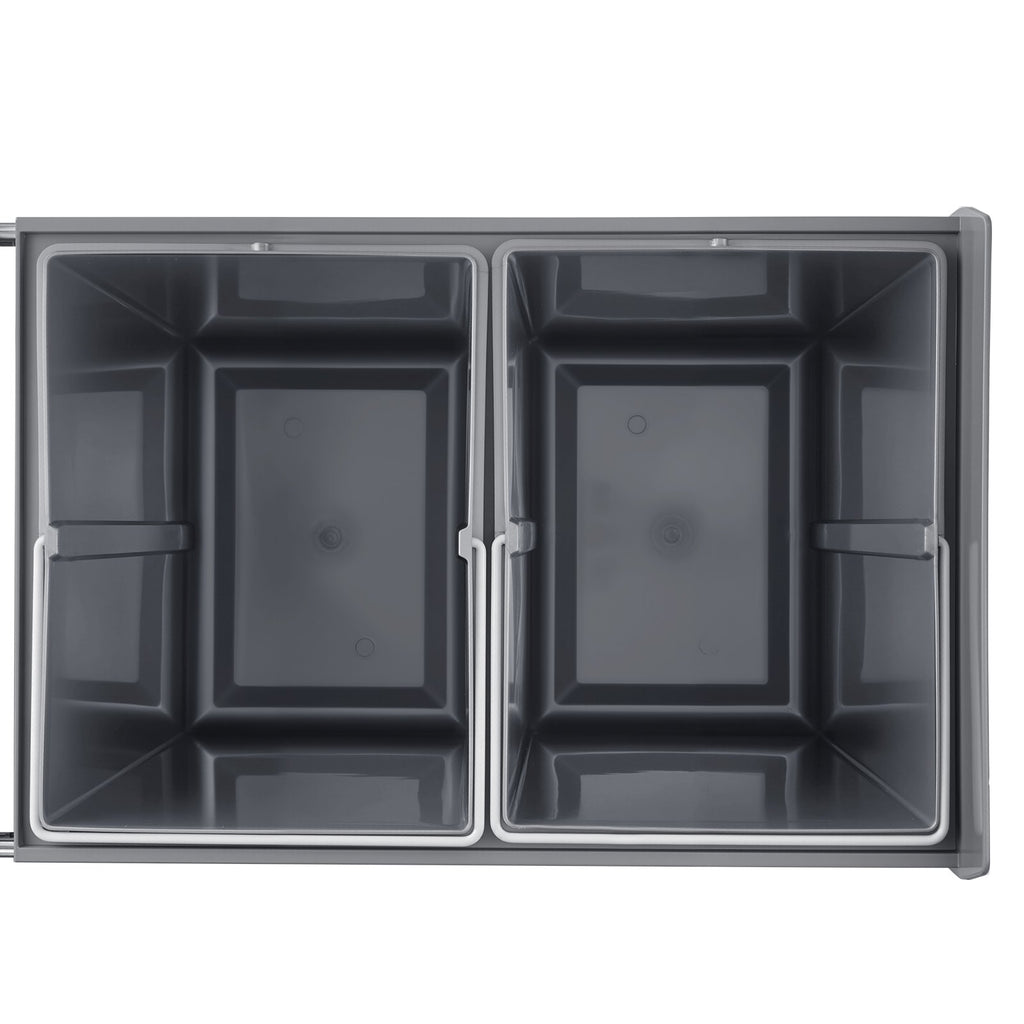 Ištraukiama šiukšliadėžė VEVOR DB-20L02, 2 x 20 l talpa