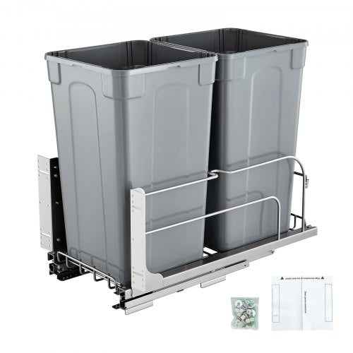 Ištraukiama šiukšliadėžė VEVOR BB-LM27L02, 2 x 25,5 l