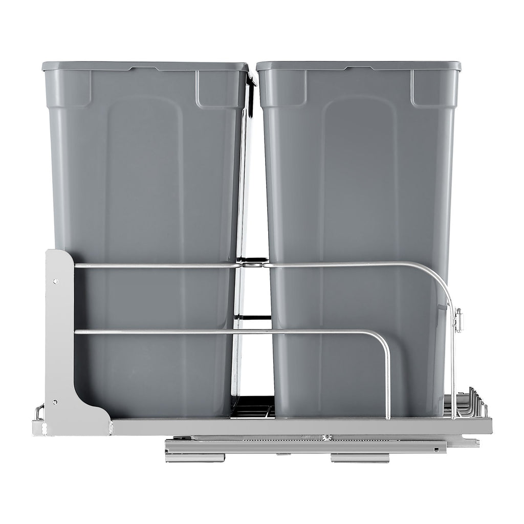 Ištraukiama šiukšliadėžė VEVOR BB-LM35L02, 2 x 33 l