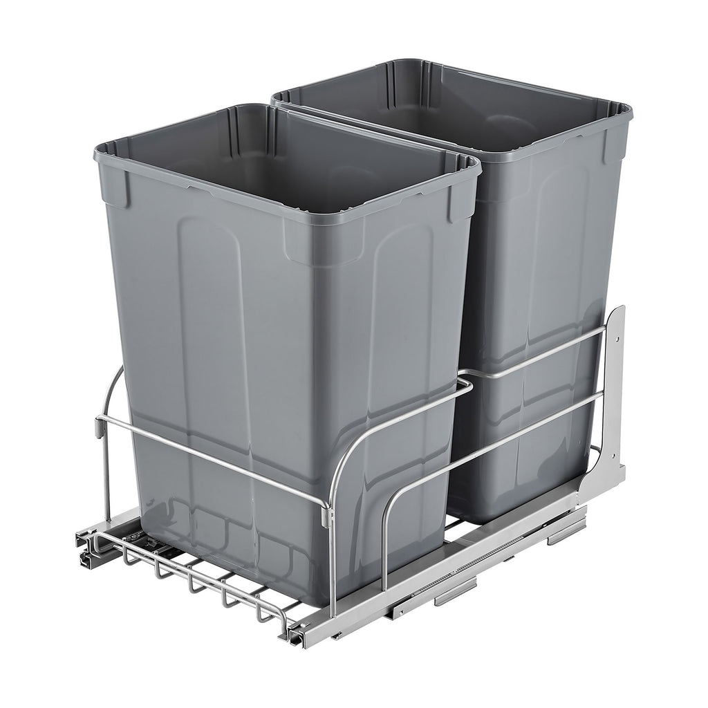 Ištraukiama šiukšliadėžė VEVOR BB-LM35L02, 2 x 33 l