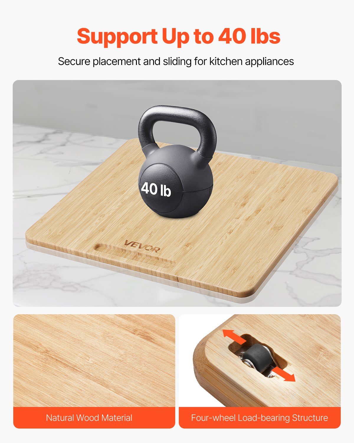 Virtuvės prietaisų padėklas VEVOR CQ1007, 33x41 cm