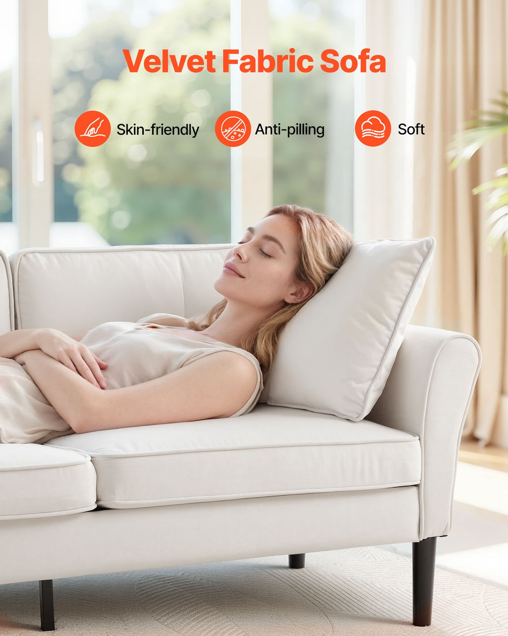 Dvivietė sofa VEVOR GDS0203-2, 176 cm
