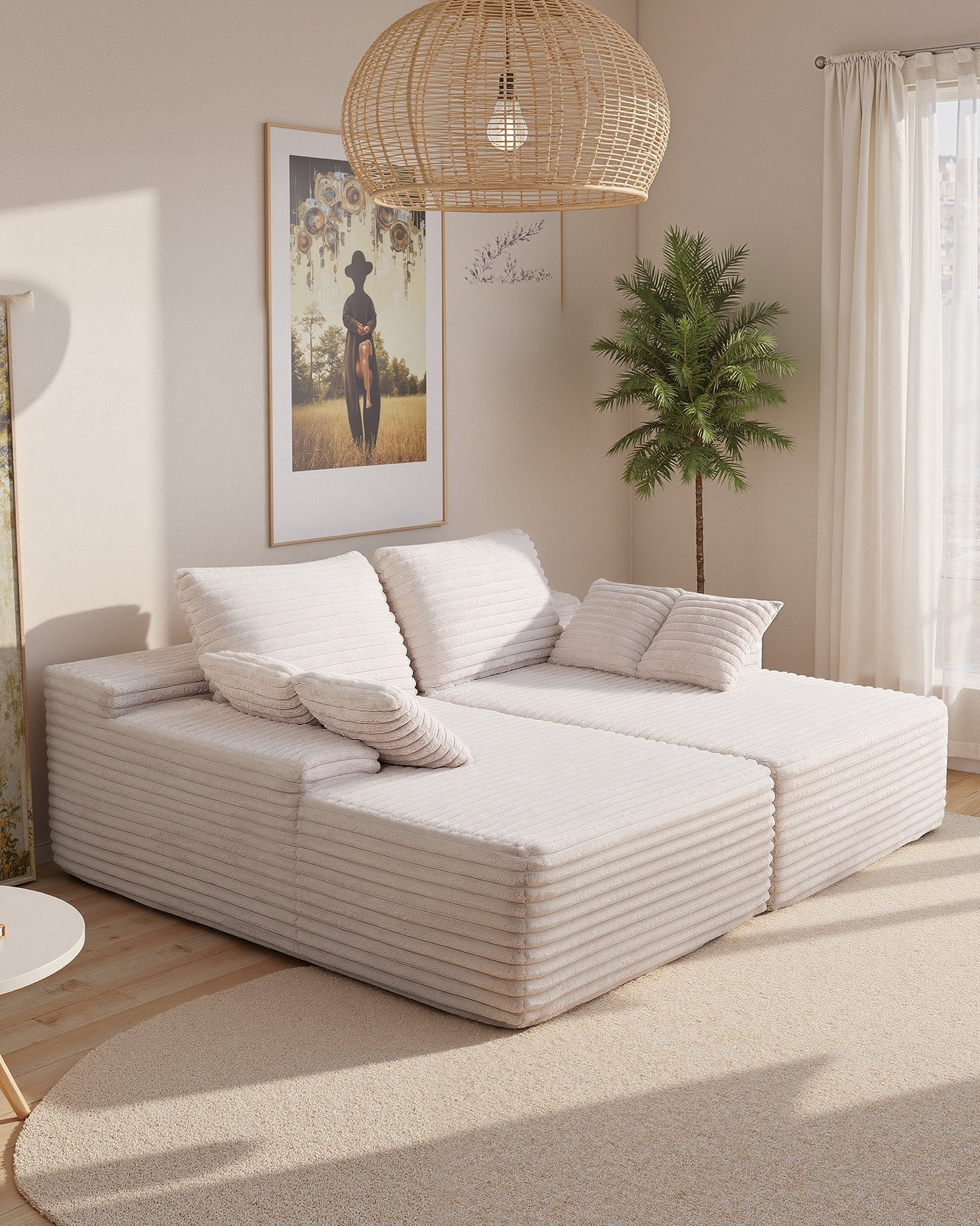 Dvivietė sofa VEVOR 247055, 210 cm