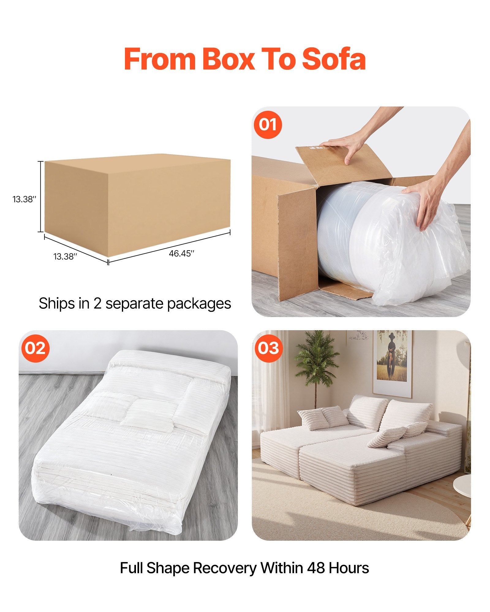 Dvivietė sofa VEVOR 247055, 210 cm