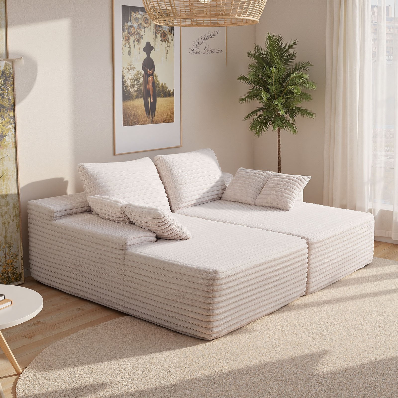 Dvivietė sofa VEVOR 247055, 210 cm