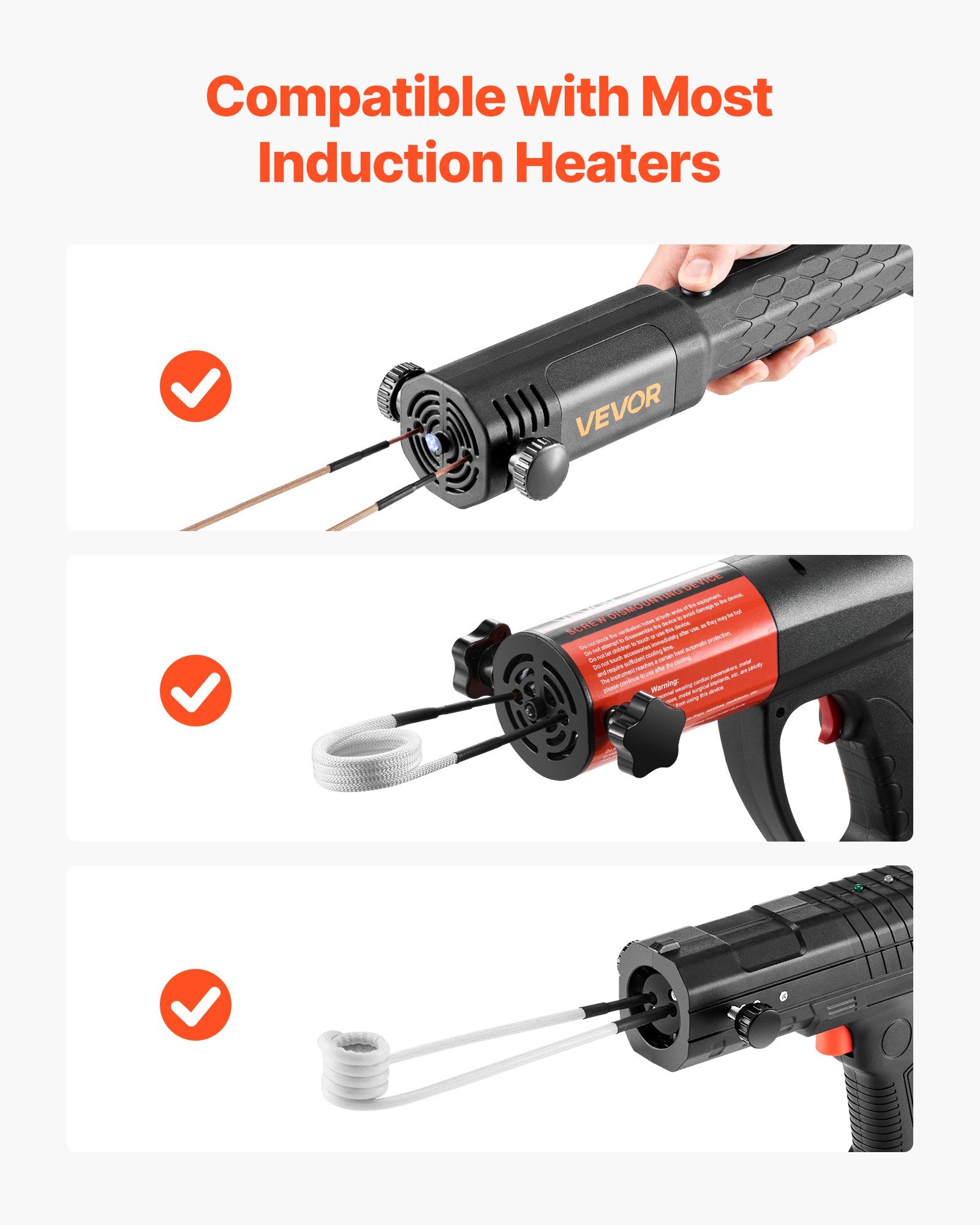 Magnetinio indukcinio kaitintuvo ričių rinkinys VEVOR XQ10, 10 vnt.