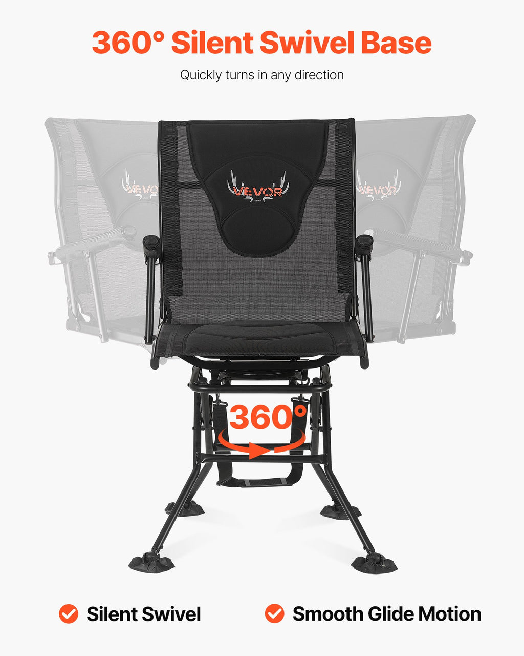 Medžioklinė kėdė VEVOR XW-HC-07, 136 kg keliamoji galia