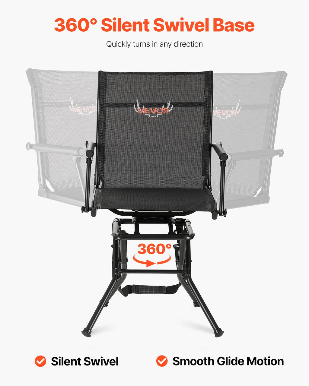 Medžioklinė kėdė VEVOR XW-HC-01, 136 kg keliamoji galia