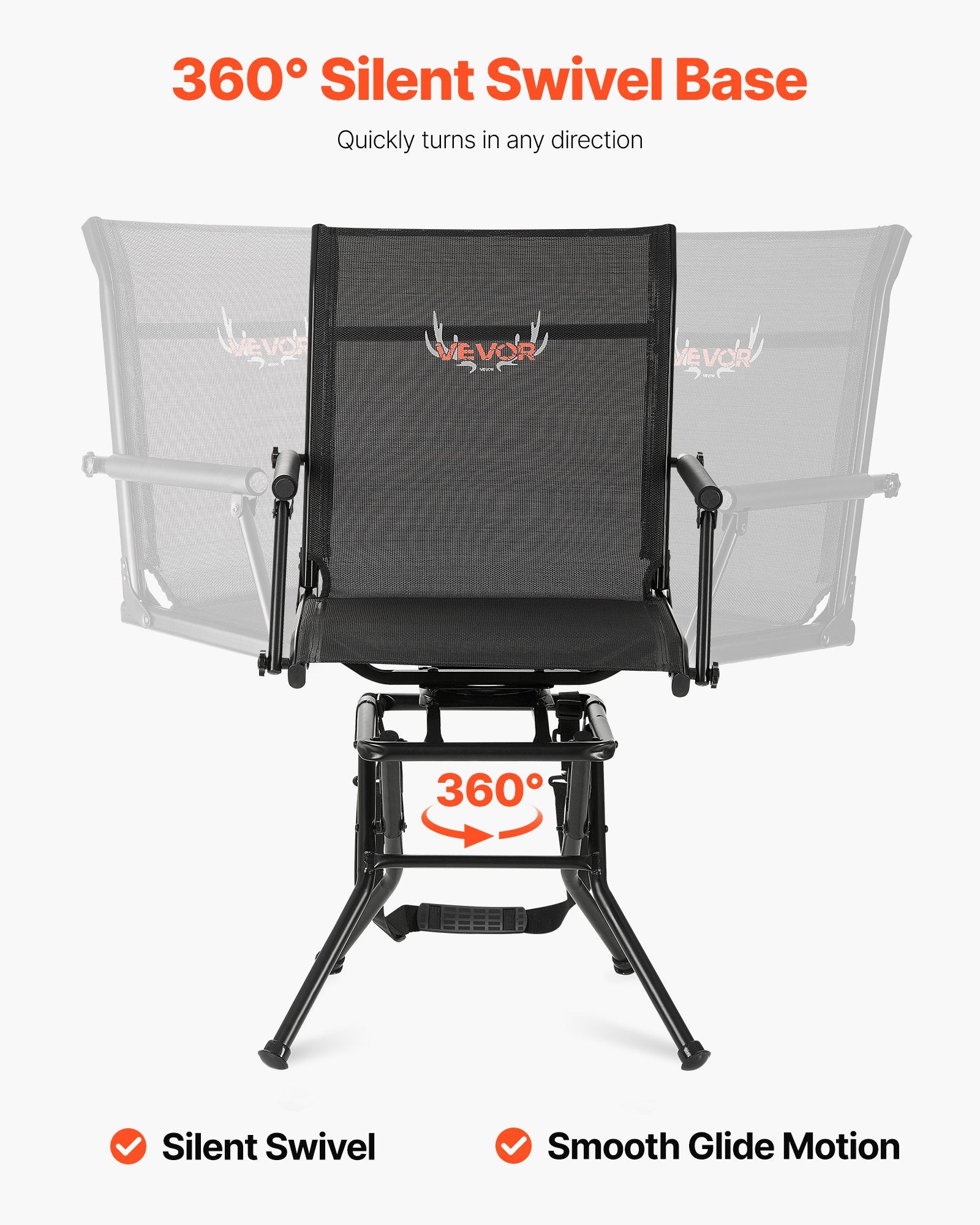Medžioklinė kėdė VEVOR XW-HC-01, 136 kg keliamoji galia