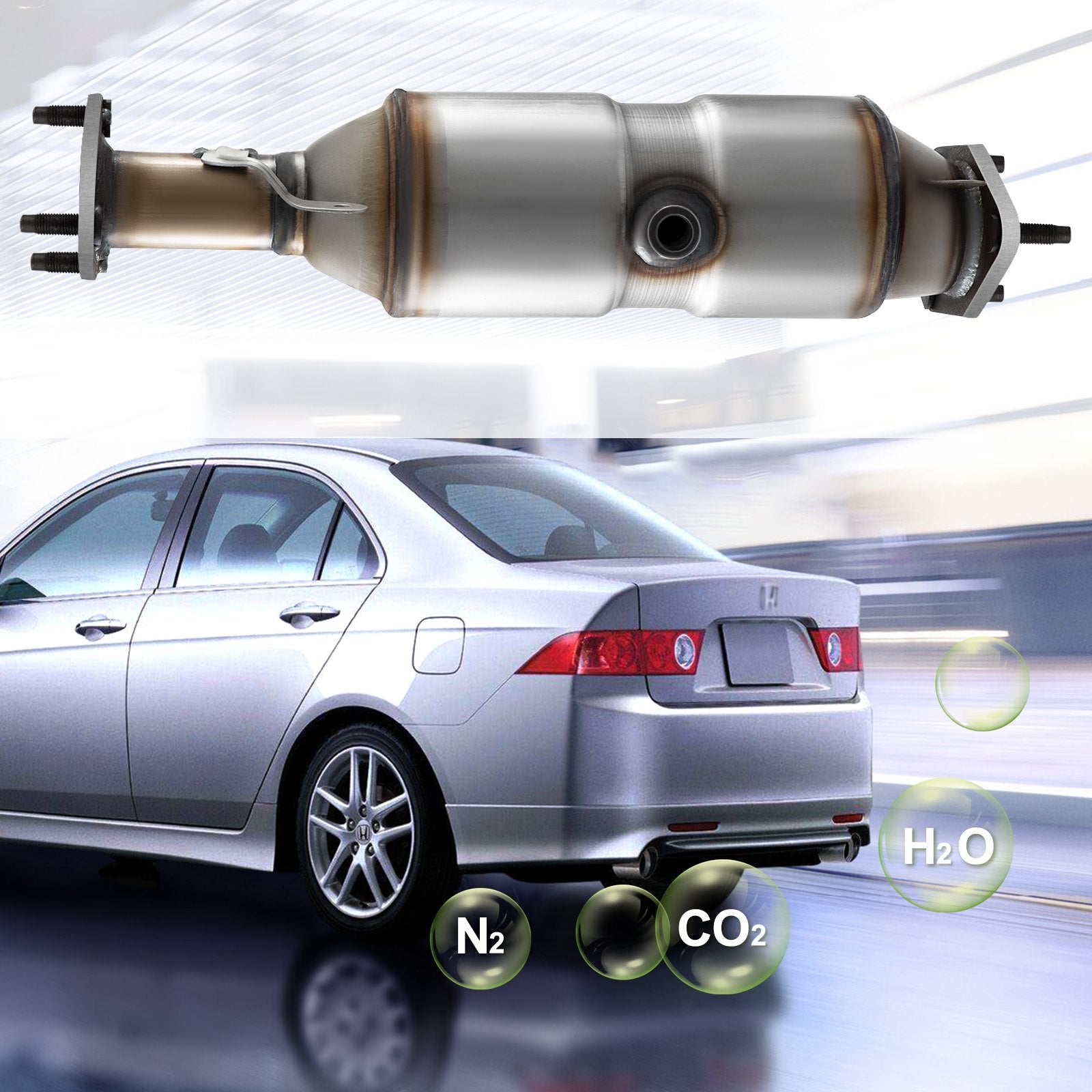 Katalizatorius VEVOR Honda Accord (2003-2007), 2.4L L4 varikliui