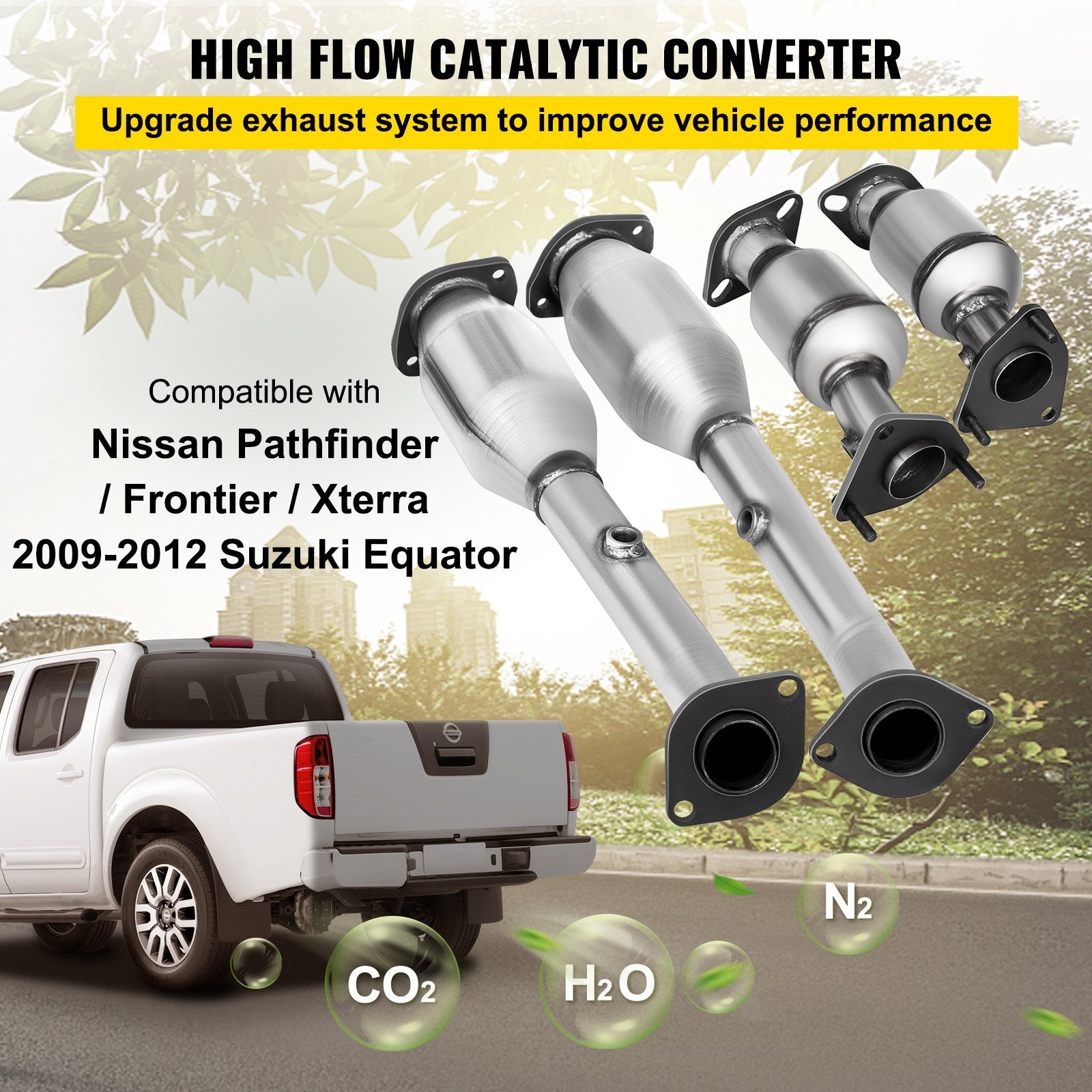 Išmetimo kolektorius su katalizatoriumi VEVOR Nissan Frontier 4.0L, EPA sertifikuotas