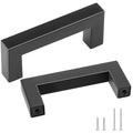 Baldų rankenėlės VEVOR 6003-76mm-black, 76 mm tarpas tarp skylių, 10 vnt.