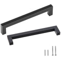 Baldų rankenėlės VEVOR 6003-128mm-black, 30 vnt., 128 mm