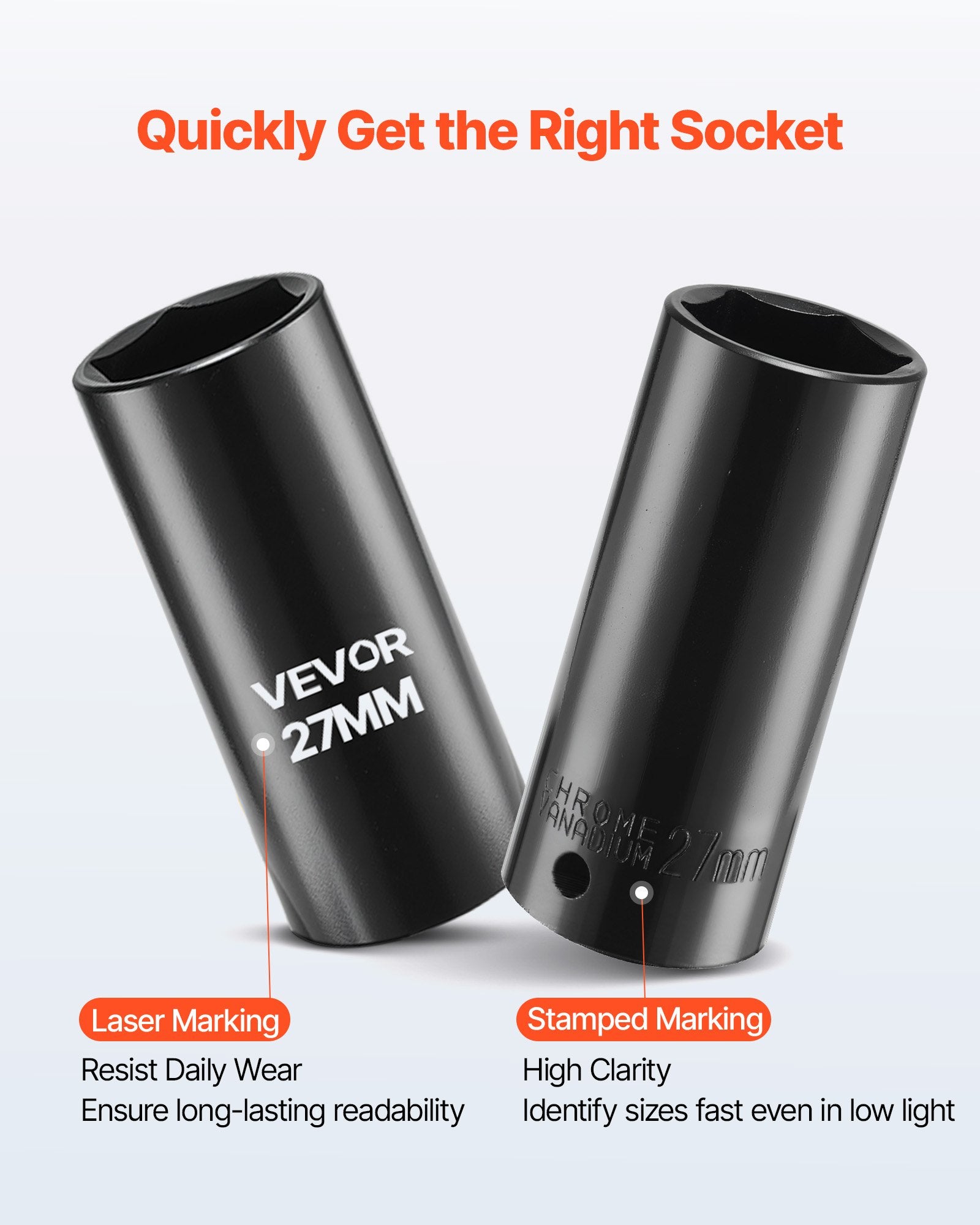Smūginių galvučių rinkinys VEVOR 69300002, 39 dalių