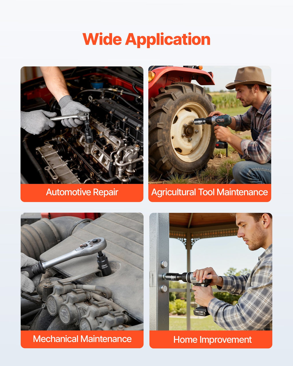 Smūginių galvučių rinkinys VEVOR 69300002, 39 dalių