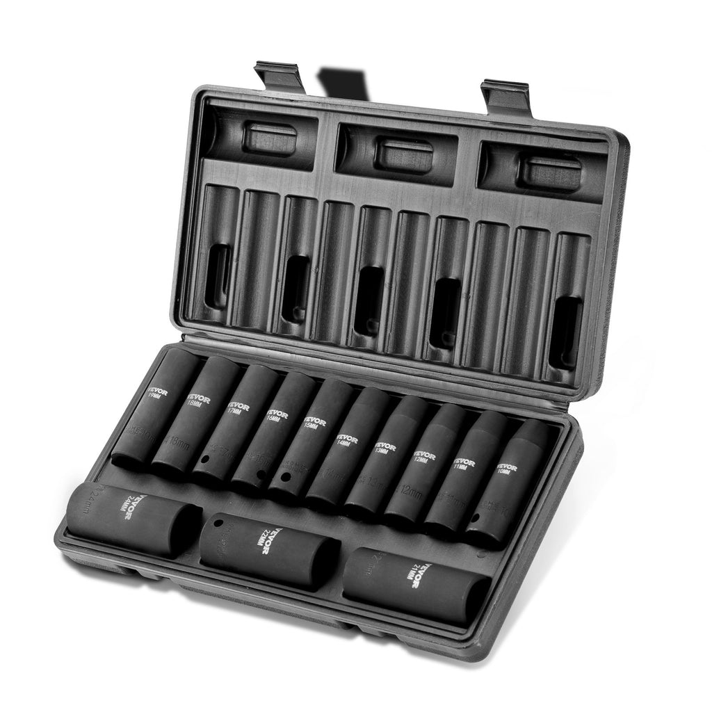 Smūginių galvučių rinkinys VEVOR SS217813A, 1/2", 13 vnt.