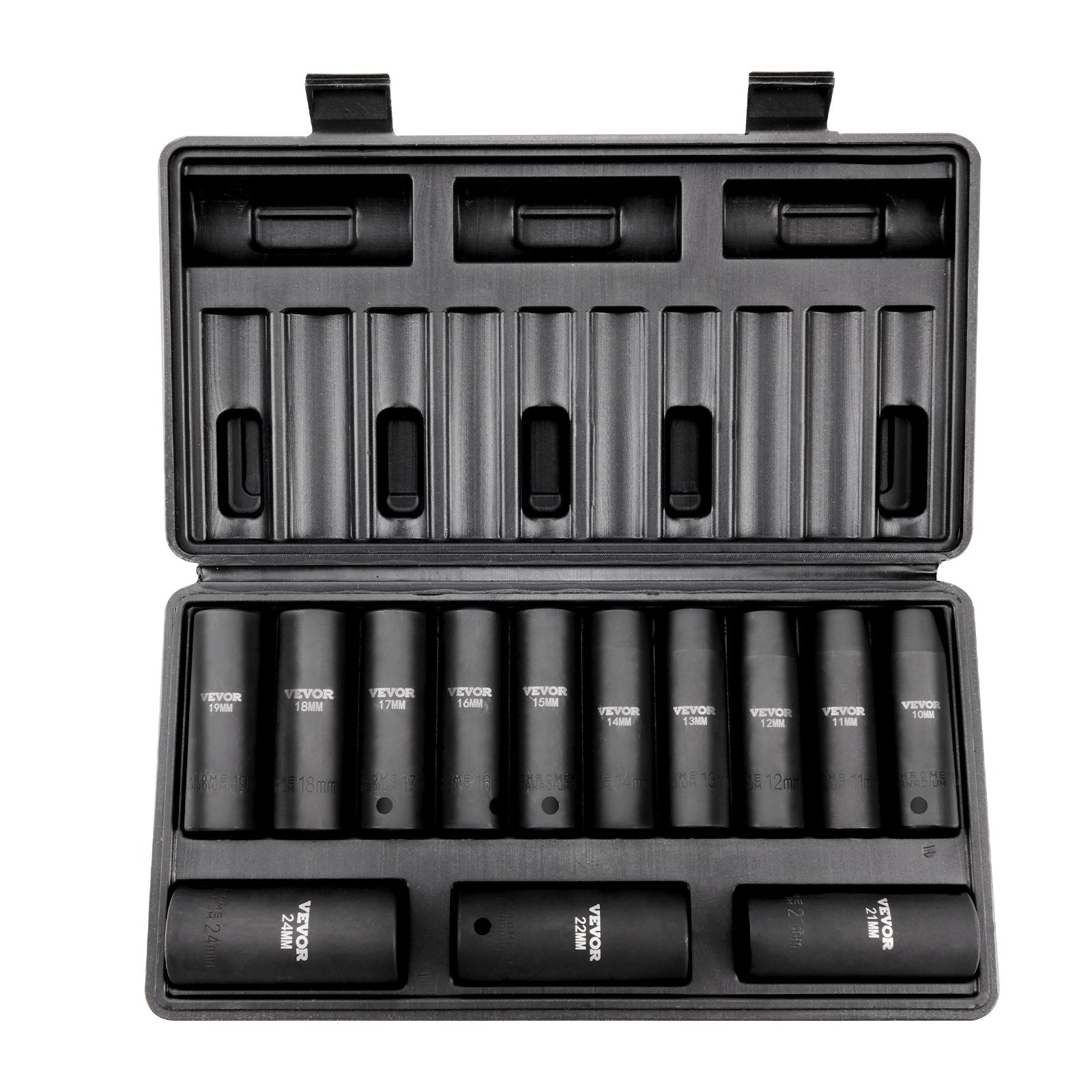 Smūginių galvučių rinkinys VEVOR SS217813A, 1/2", 13 vnt.