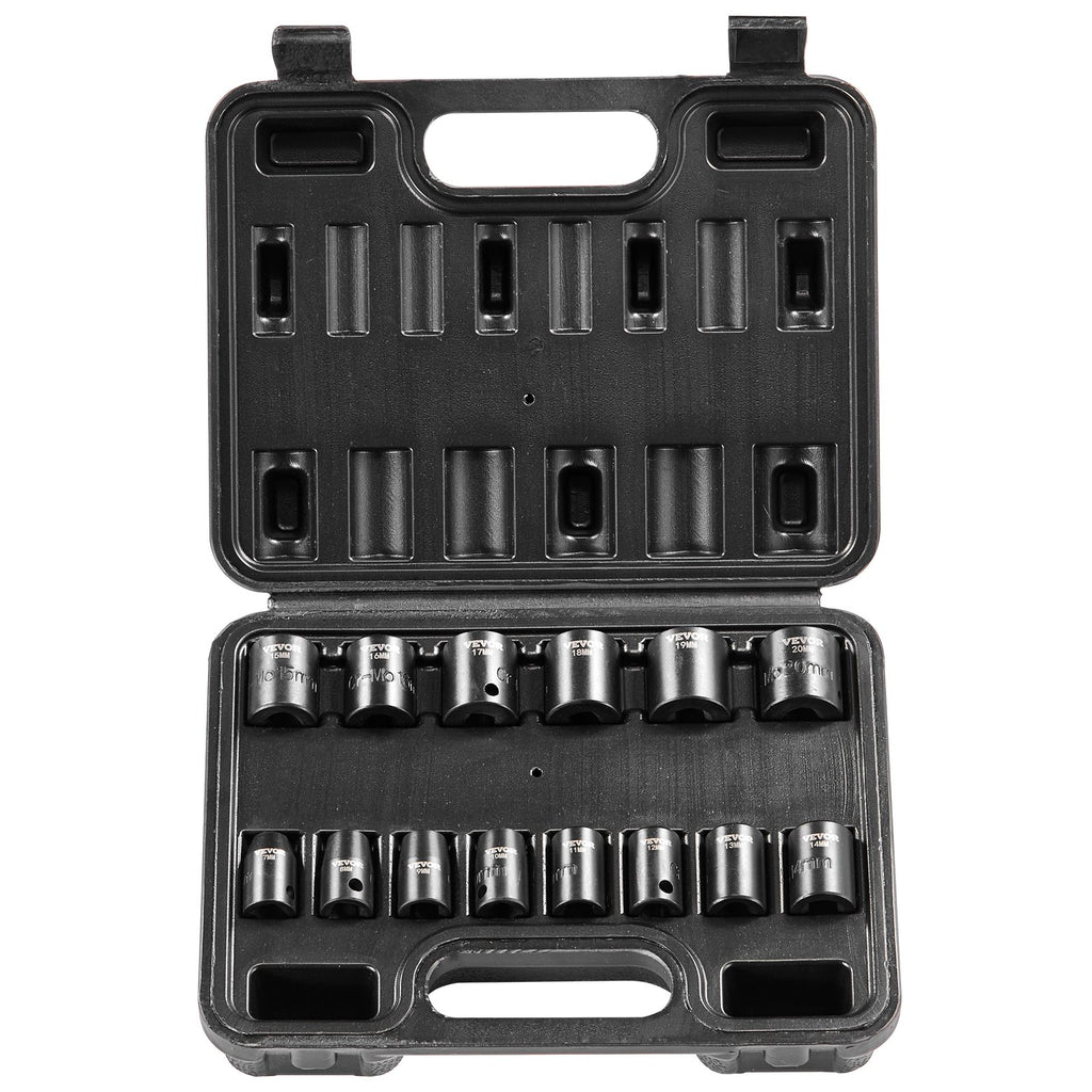 Smūginių galvučių rinkinys VEVOR SX38MST1400, 14 dalių, 7–20 mm