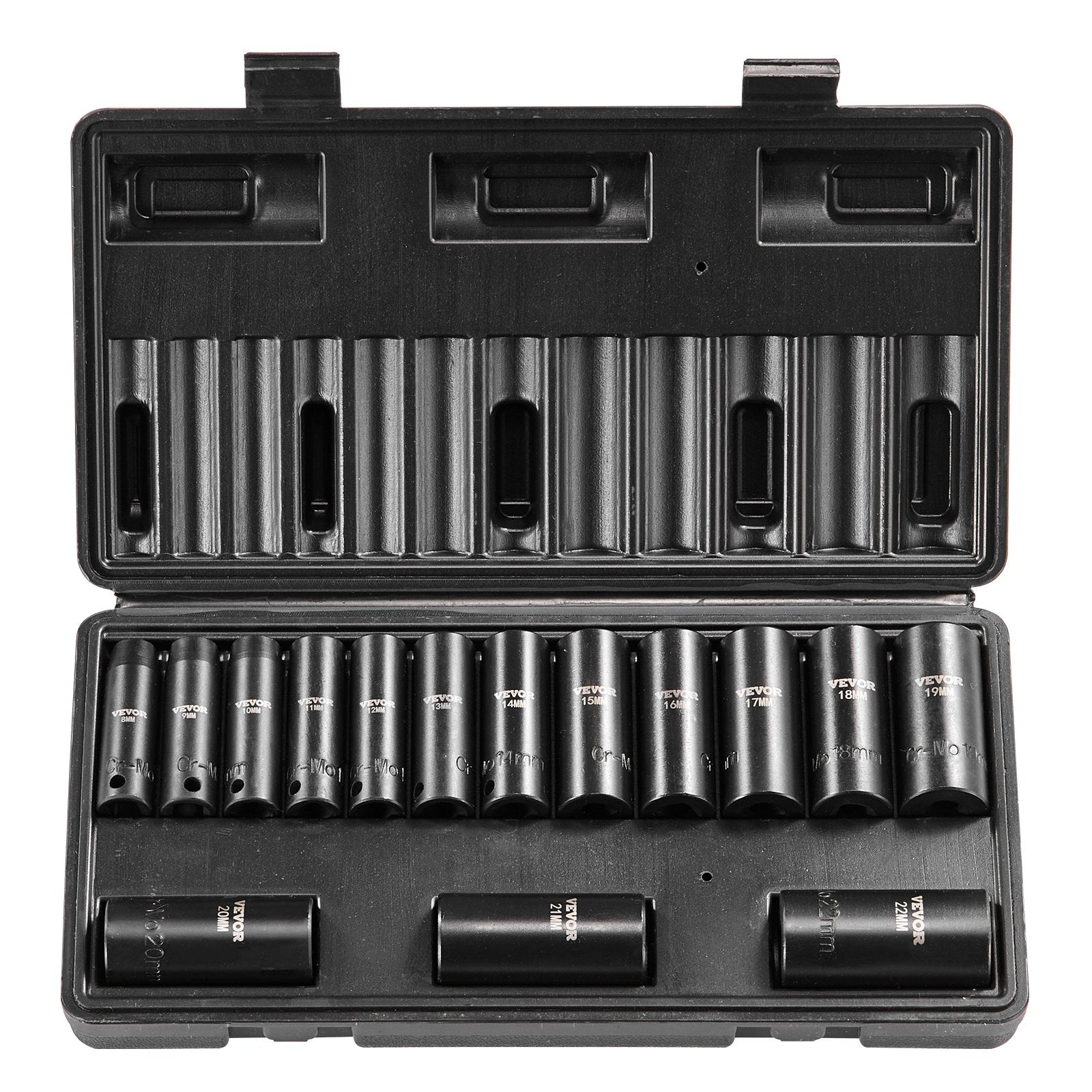Smūginių galvučių rinkinys VEVOR SX38D15000, 15 dalių, 8-22 mm