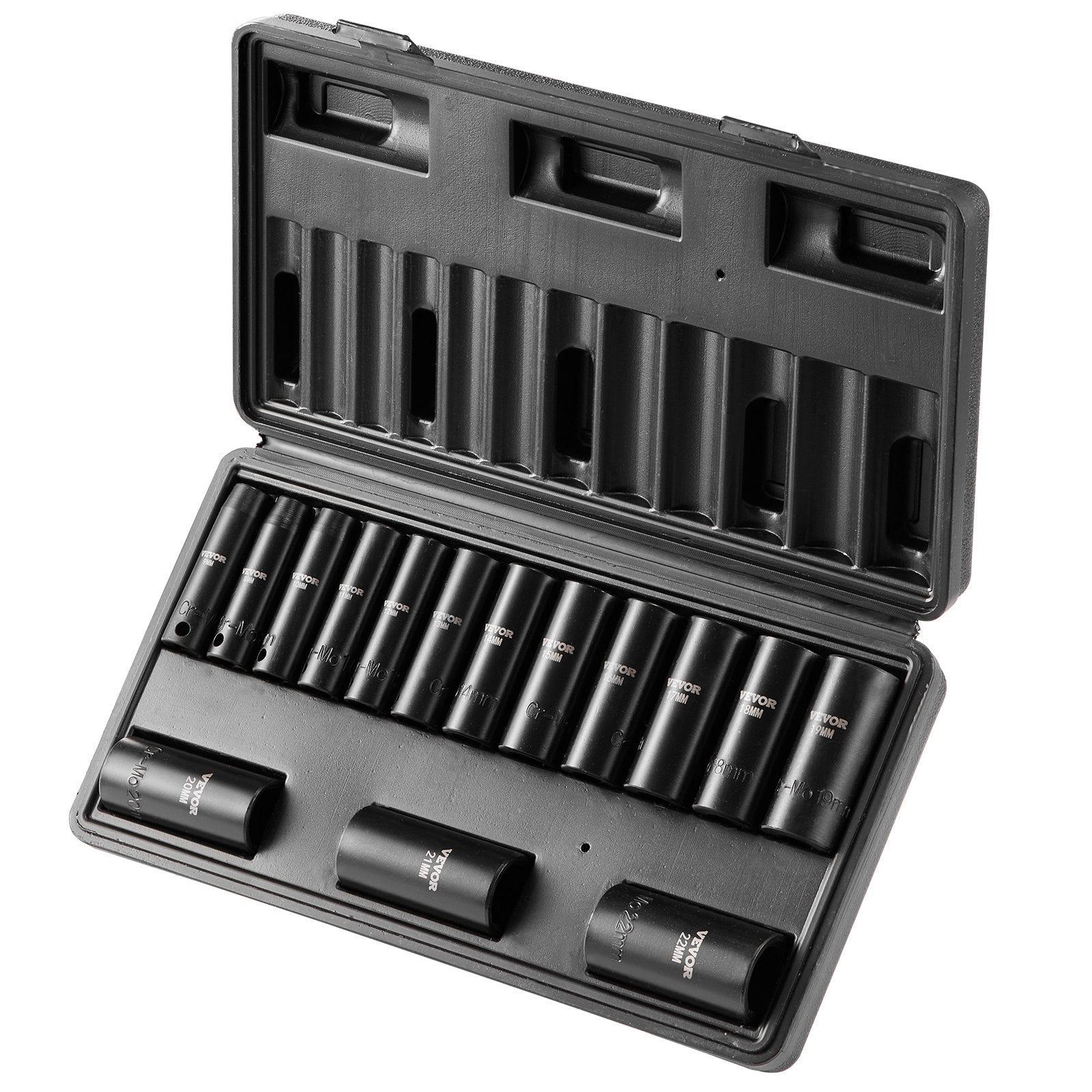 Smūginių galvučių rinkinys VEVOR SX38D15000, 15 dalių, 8-22 mm