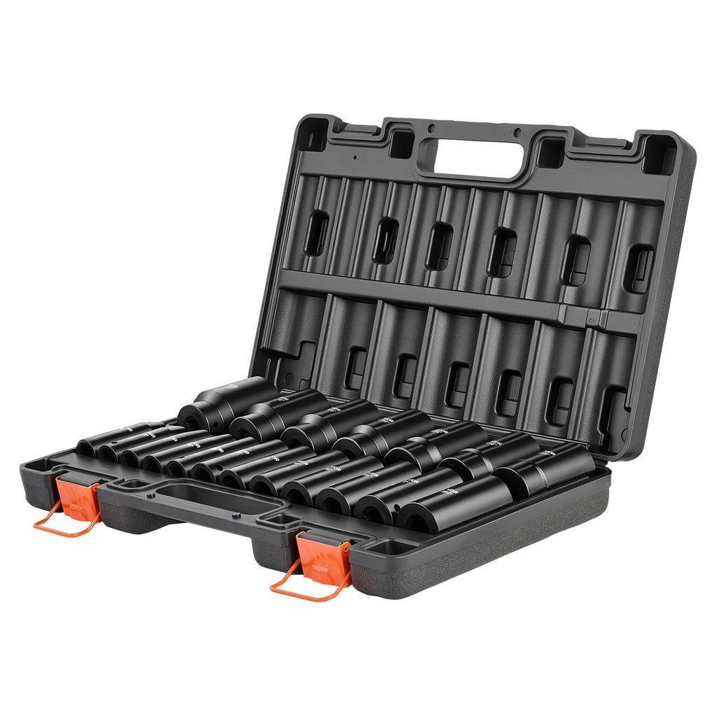 Smūginių galvučių rinkinys VEVOR 1/2"-19PC/DEEP LH-2119D, 19 dalių