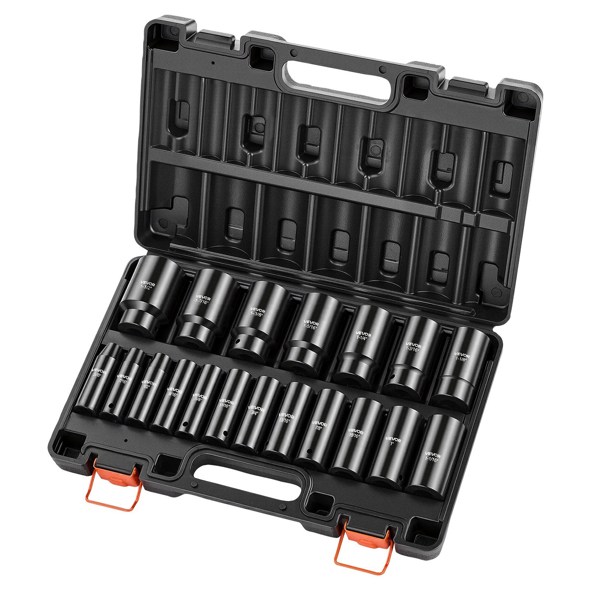 Smūginių galvučių rinkinys VEVOR 1/2"-19PC/DEEP LH-2119D, 19 dalių