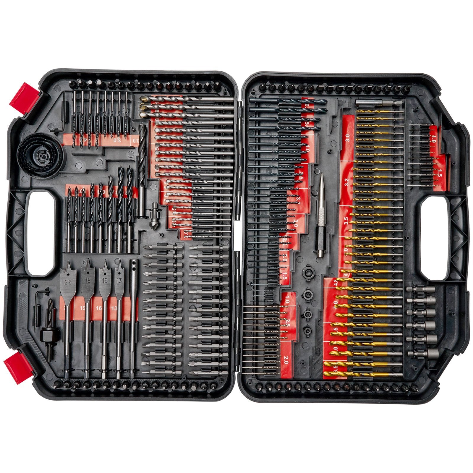 Grąžtų ir suktuvo antgalių rinkinys VEVOR 246PCS DRILL & BIT SET, 246 dalių