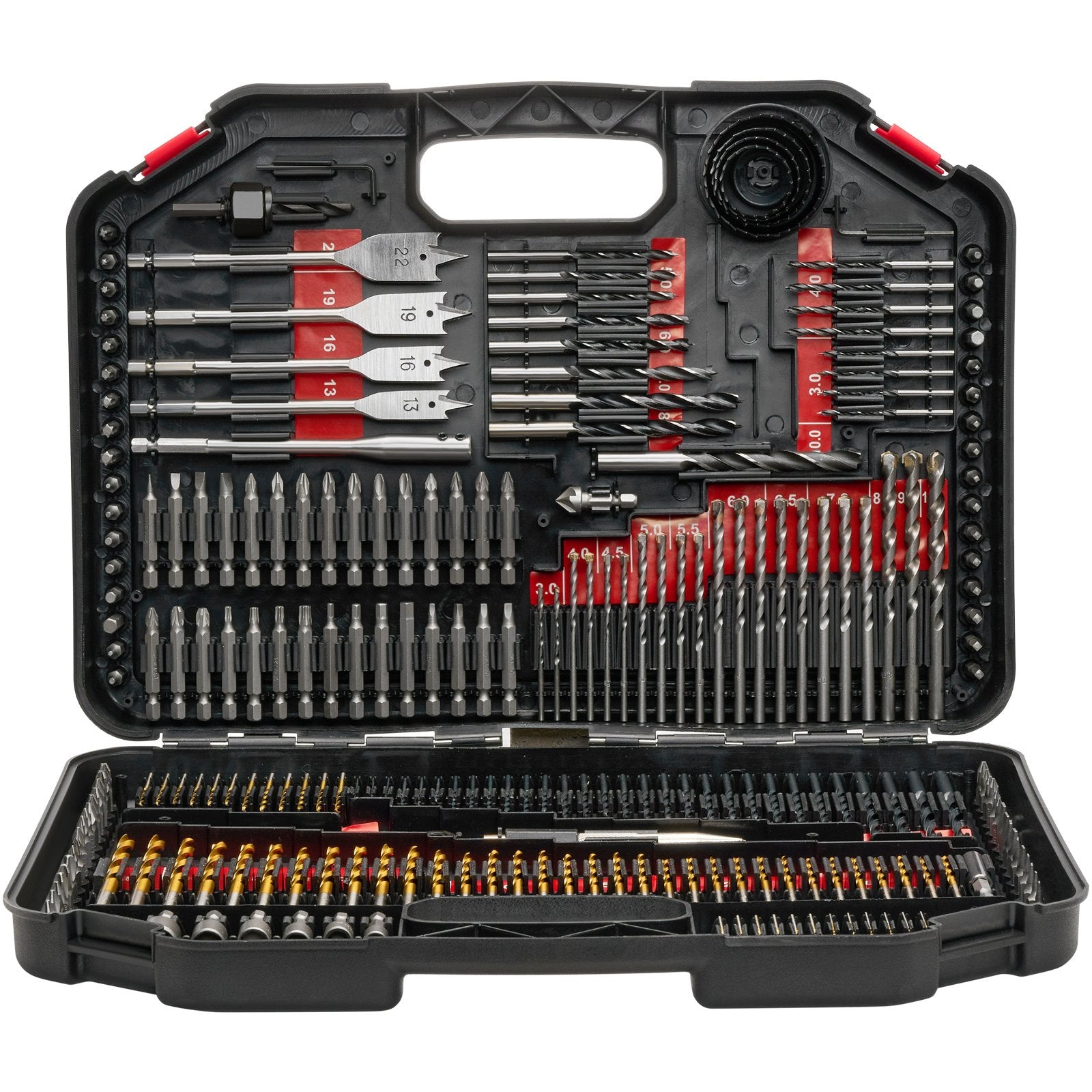 Grąžtų ir suktuvo antgalių rinkinys VEVOR 246PCS DRILL & BIT SET, 246 dalių