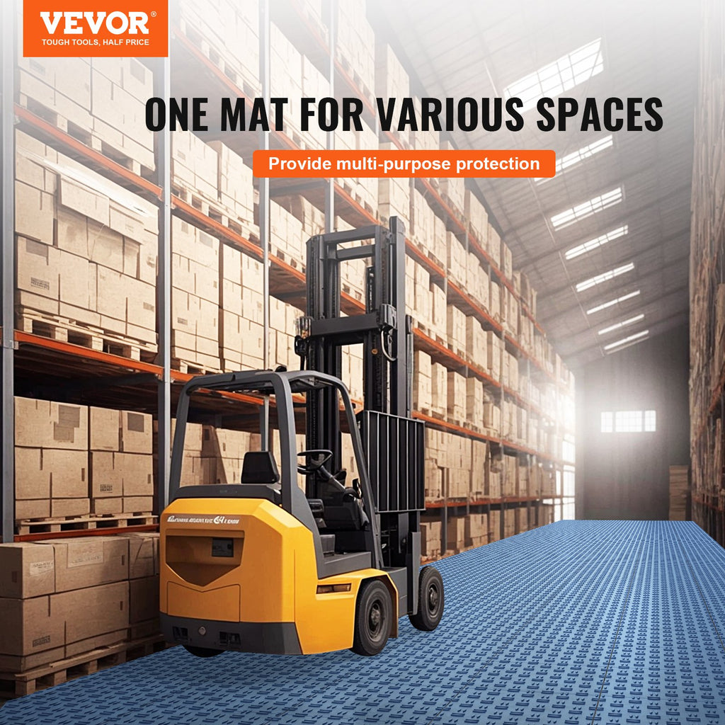 Garažo grindų plytelės VEVOR JQ-3025BK, 25 vnt. rinkinys
