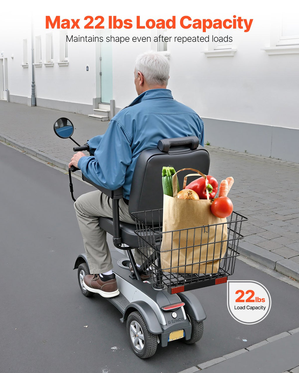 Motorolerio krepšys VEVOR J900, 10 kg keliamoji galia