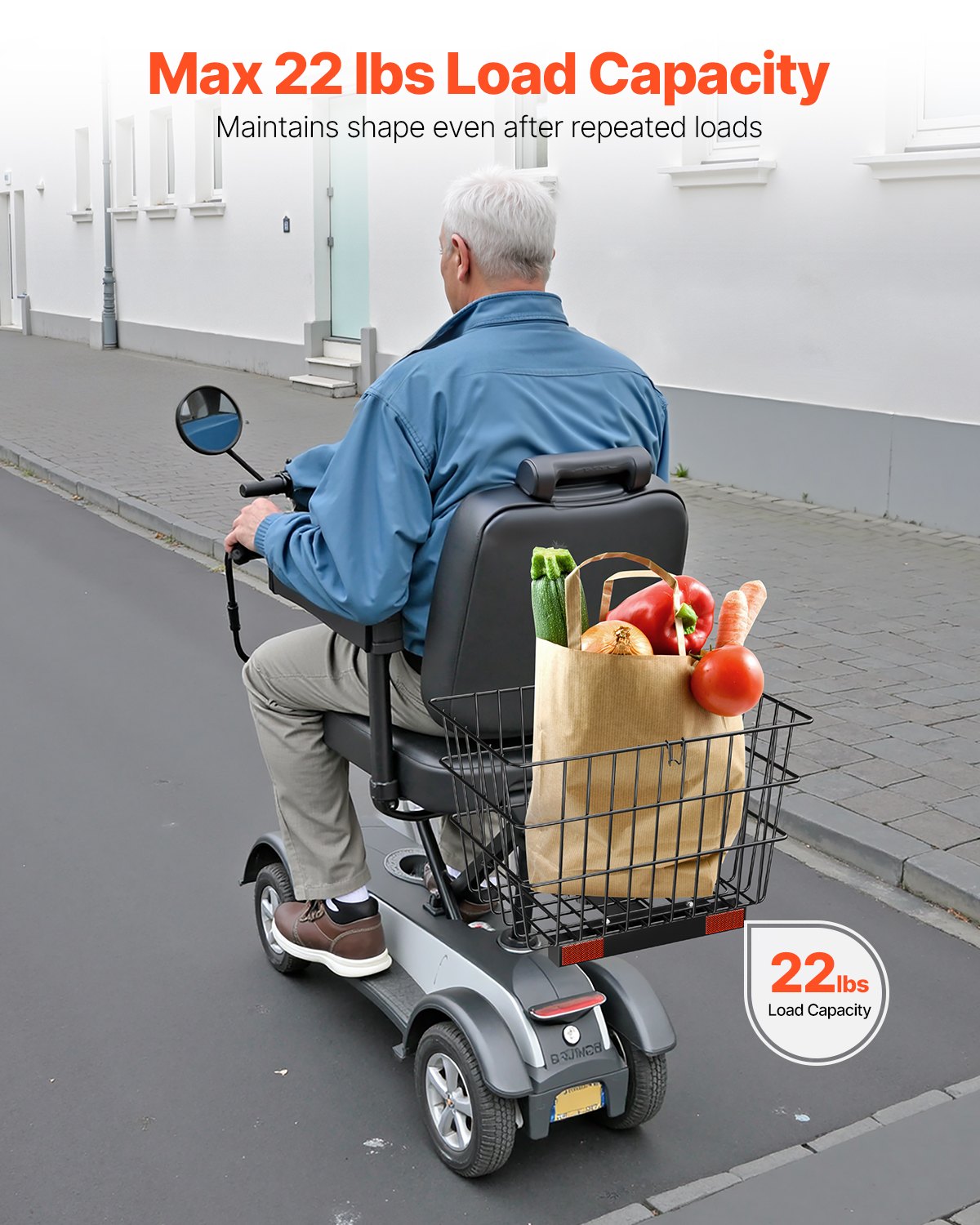 Motorolerio krepšys VEVOR J900, 10 kg keliamoji galia