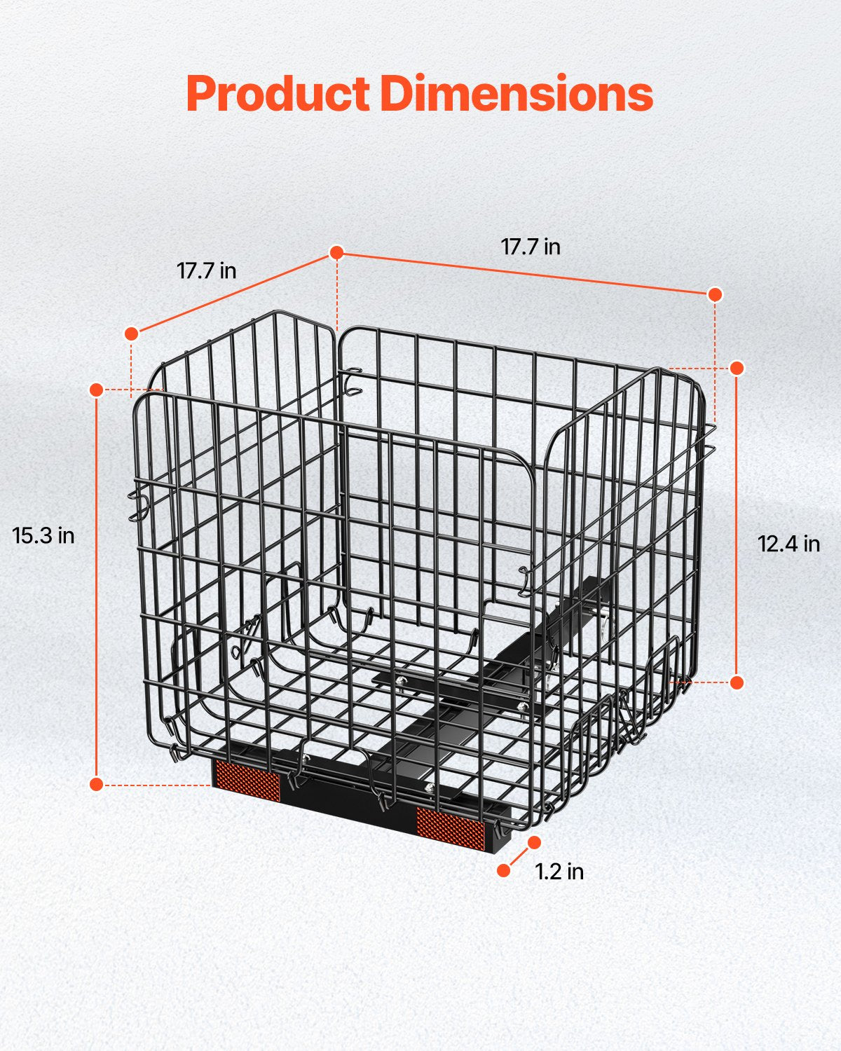 Galinis krepšys judėjimo motoroleriams VEVOR J950, 15 kg keliamoji galia