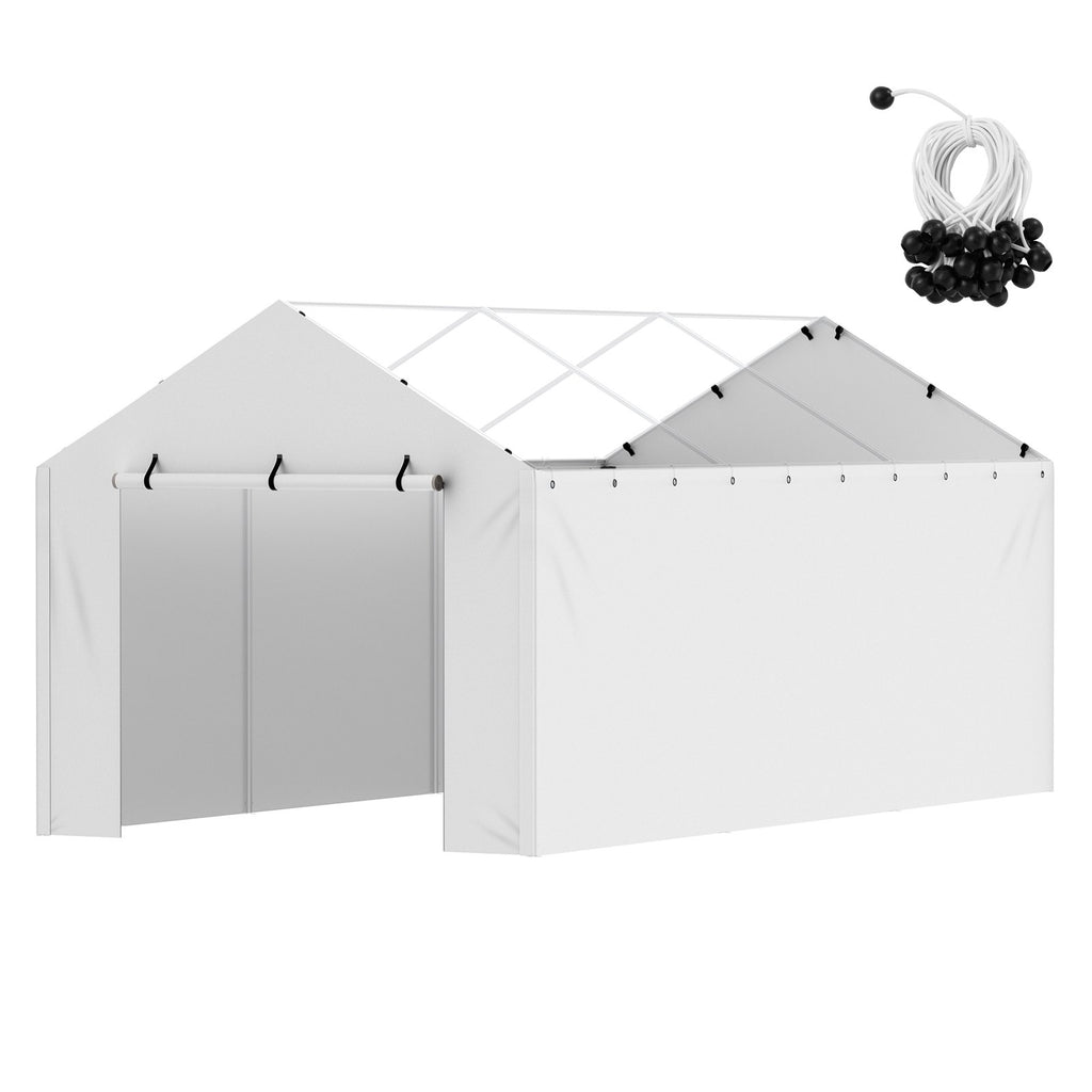 Pavėsinės šoninė sienelė VEVOR SXYQCPBBCP10X20, 3 x 6 m