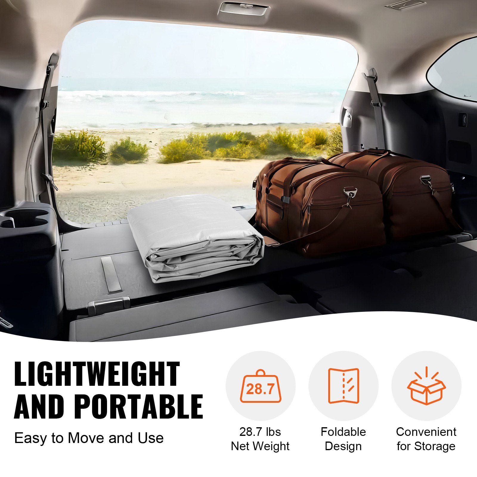 Automobilio stoginės tentas VEVOR SXYQCPBHDC10X20, 6 x 3 m