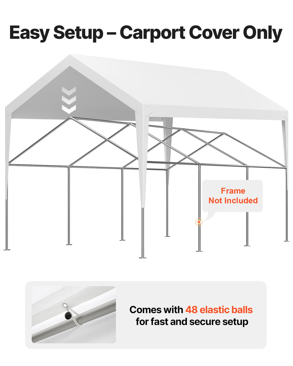 Pavėsinės tentas VEVOR SXYQCPBB12X20, 3,6 x 6 m