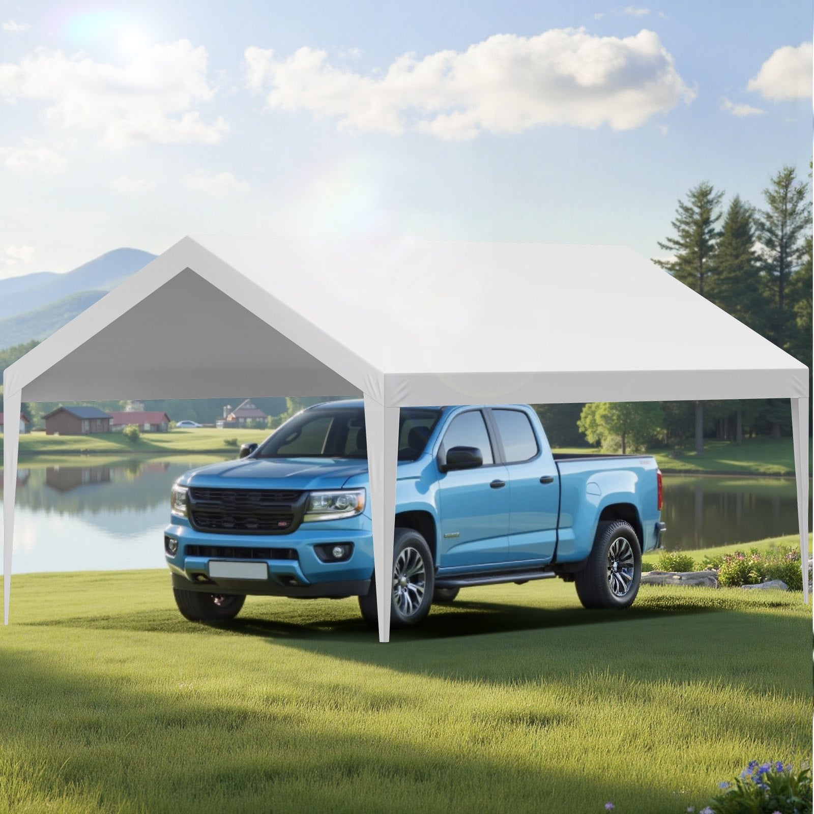 Pavėsinės tentas VEVOR SXYQCPBB12X20, 3,6 x 6 m
