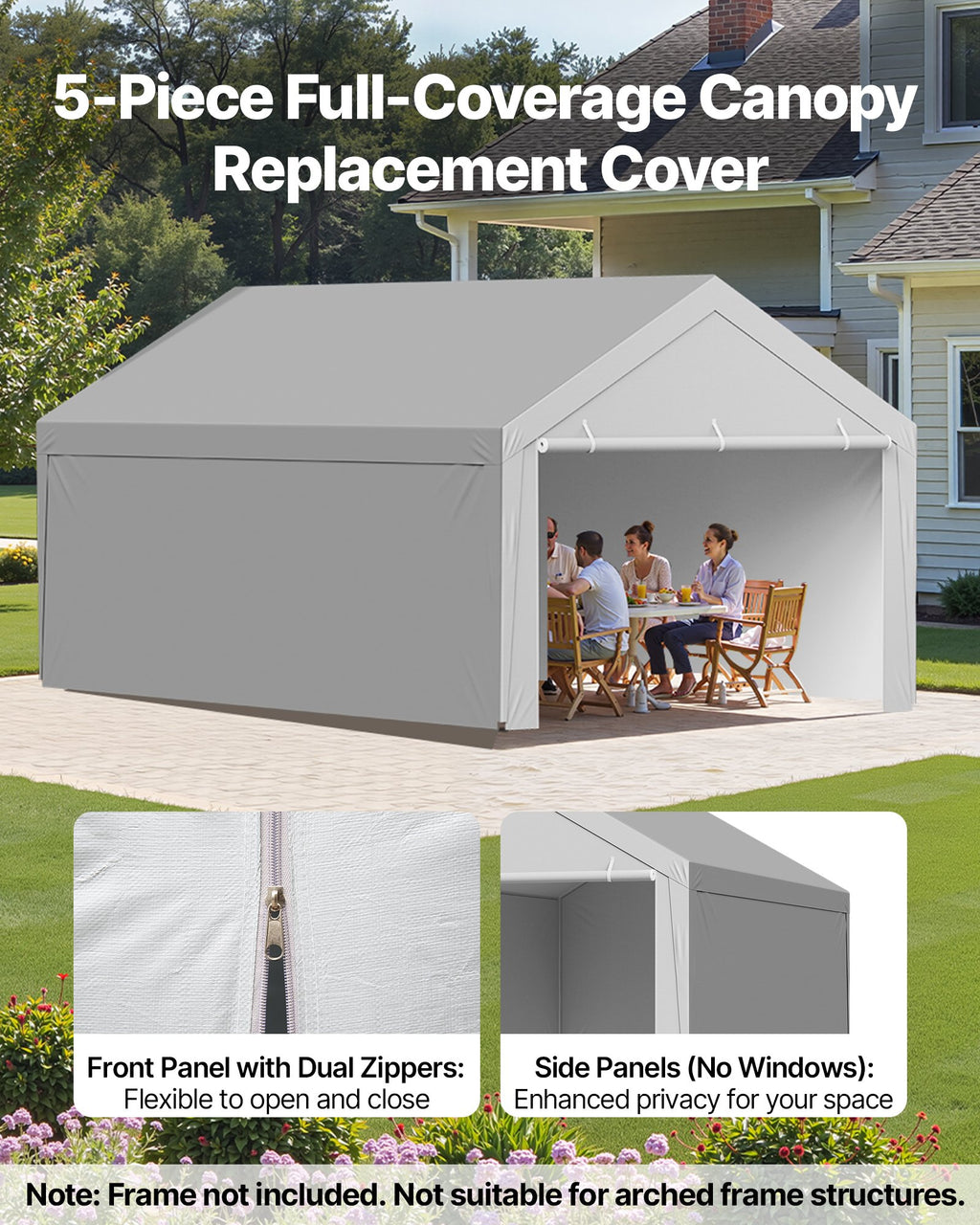 Pavėsinės tentas VEVOR SXYQCPBHDC12X20, 3,6 x 6 m