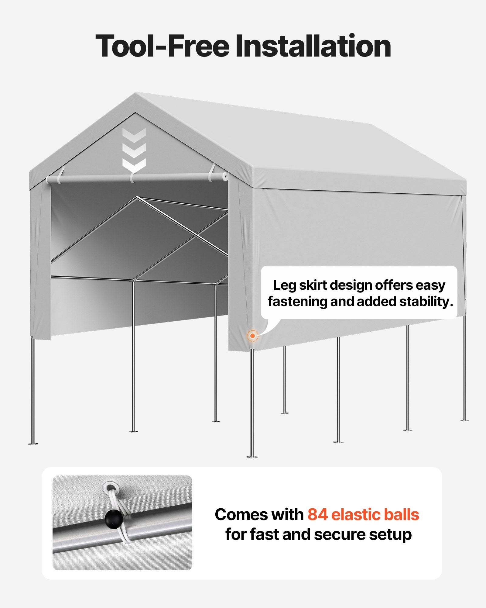 Pavėsinės tentas VEVOR SXYQCPBHDC12X20, 3,6 x 6 m
