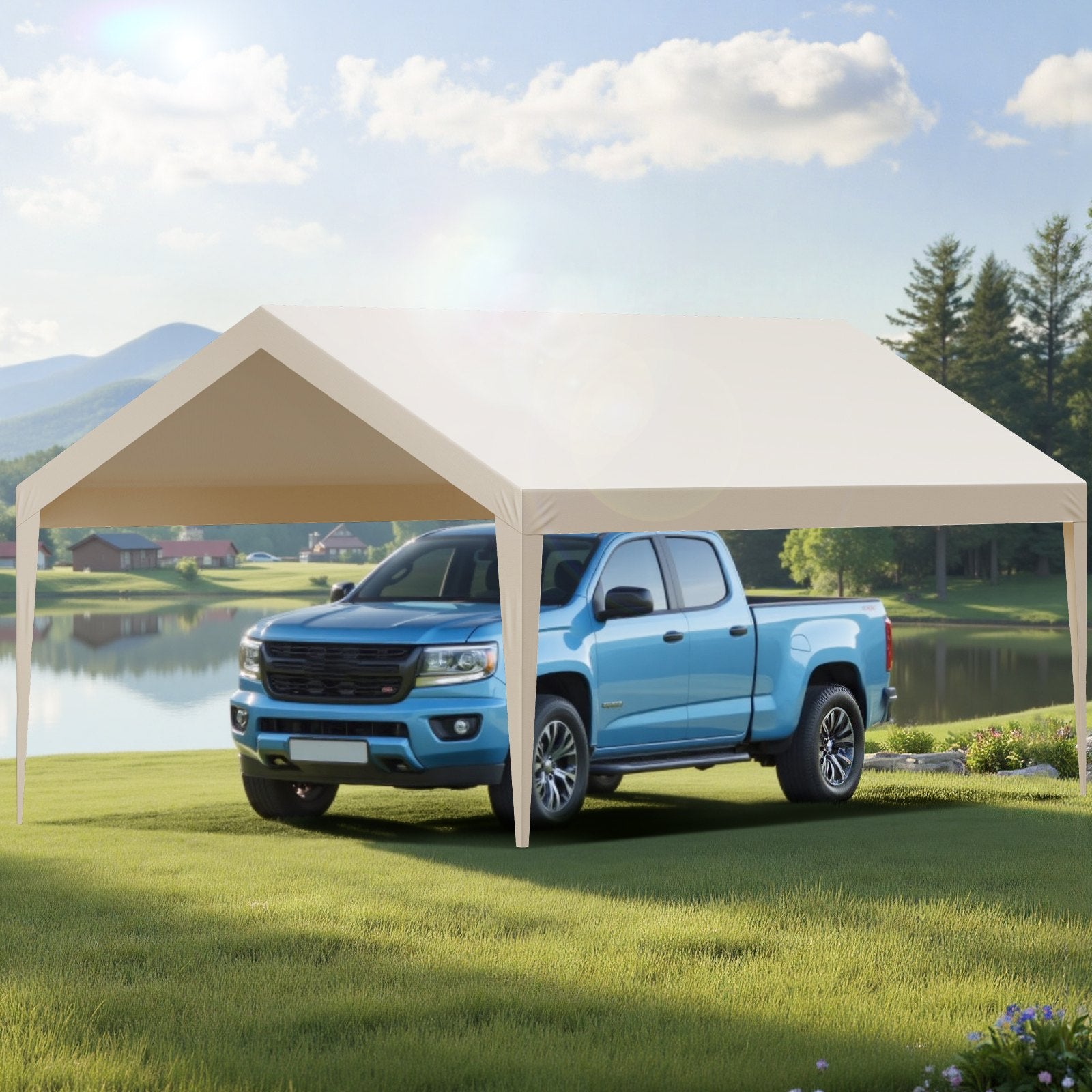 Automobilių stoginės tentas VEVOR SXYQCPBM12X20, 3,6 x 6 m