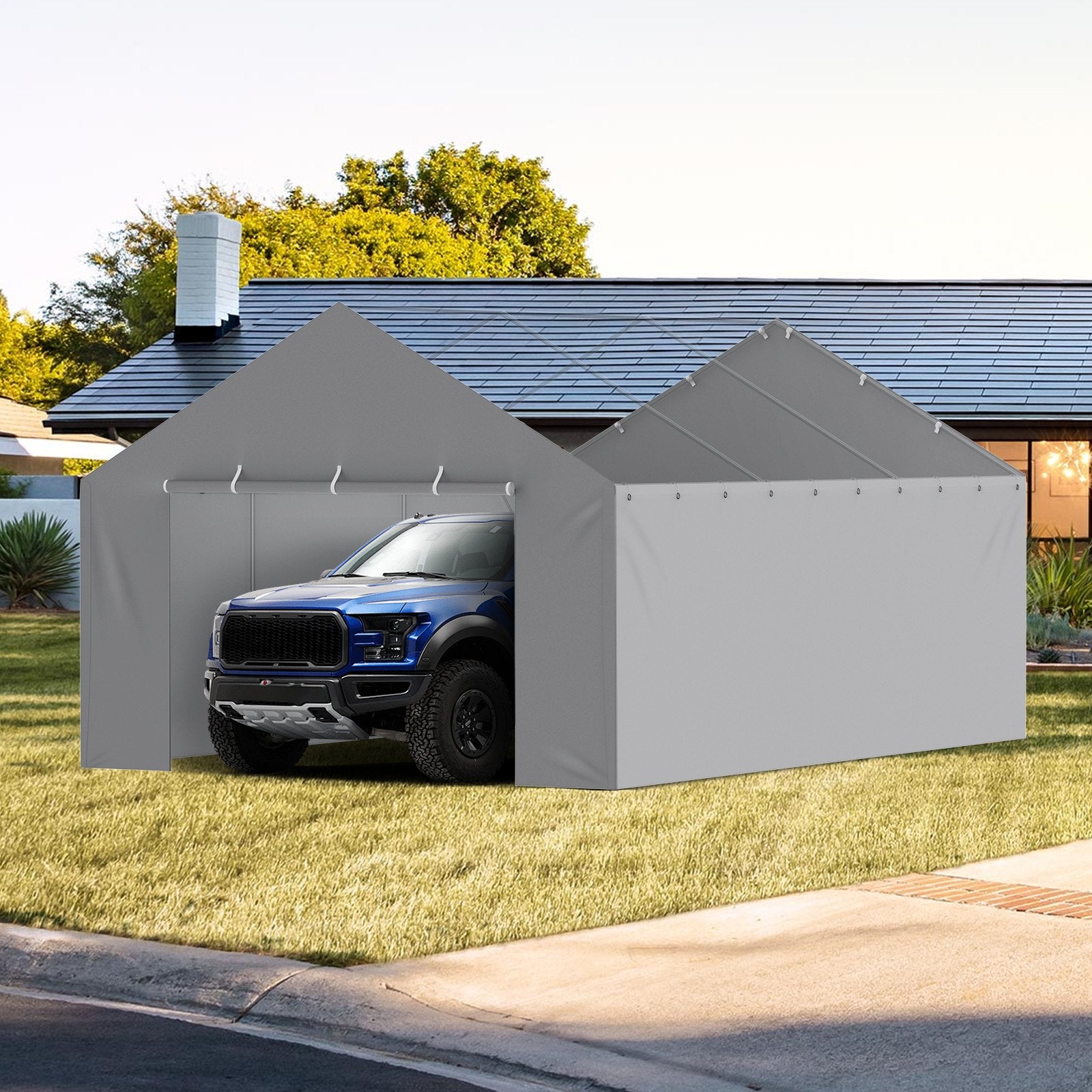 Pavėsinės šoninė sienelė VEVOR SXYQCPBHC13X20, 4 x 6 m