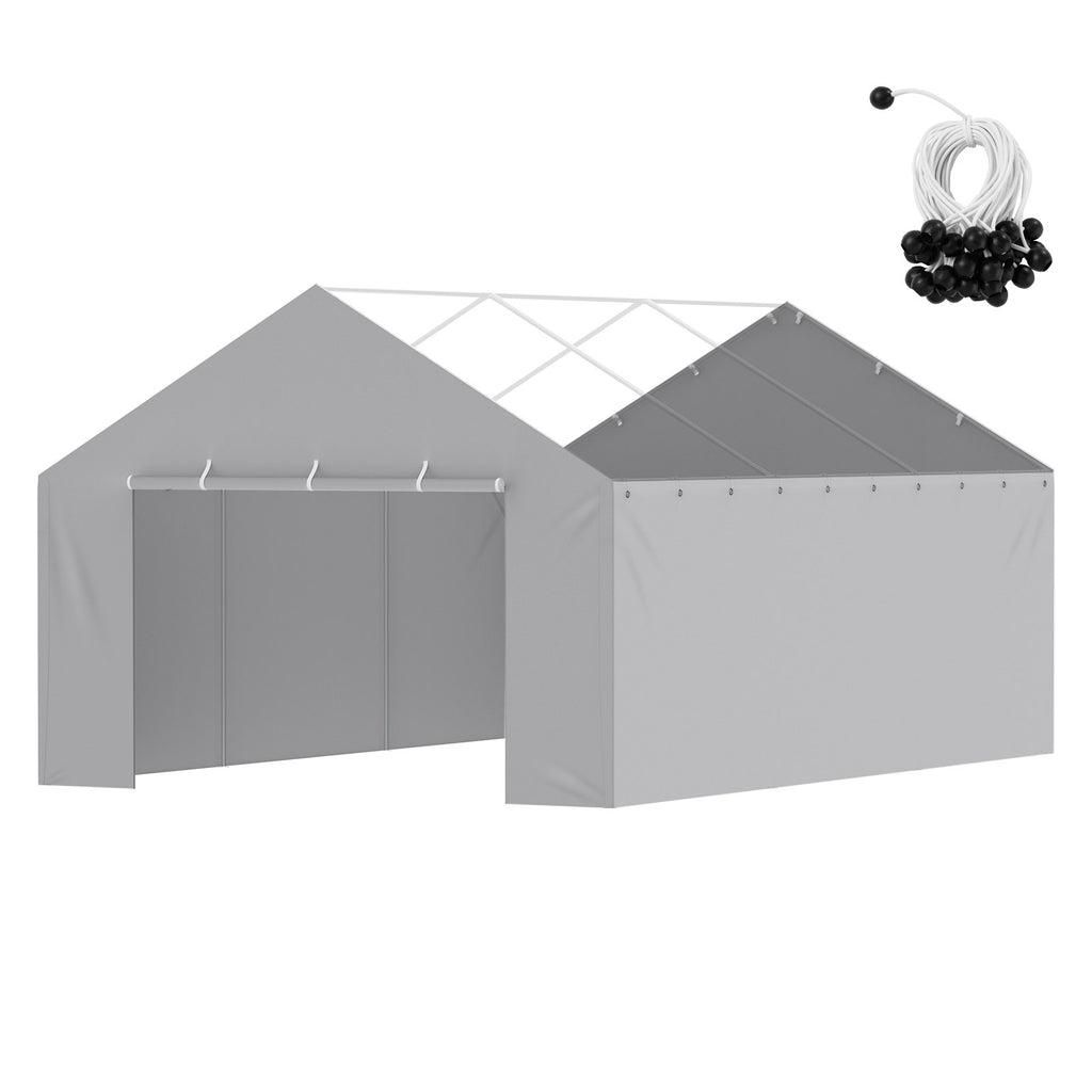 Pavėsinės šoninė sienelė VEVOR SXYQCPBHC13X20, 4 x 6 m