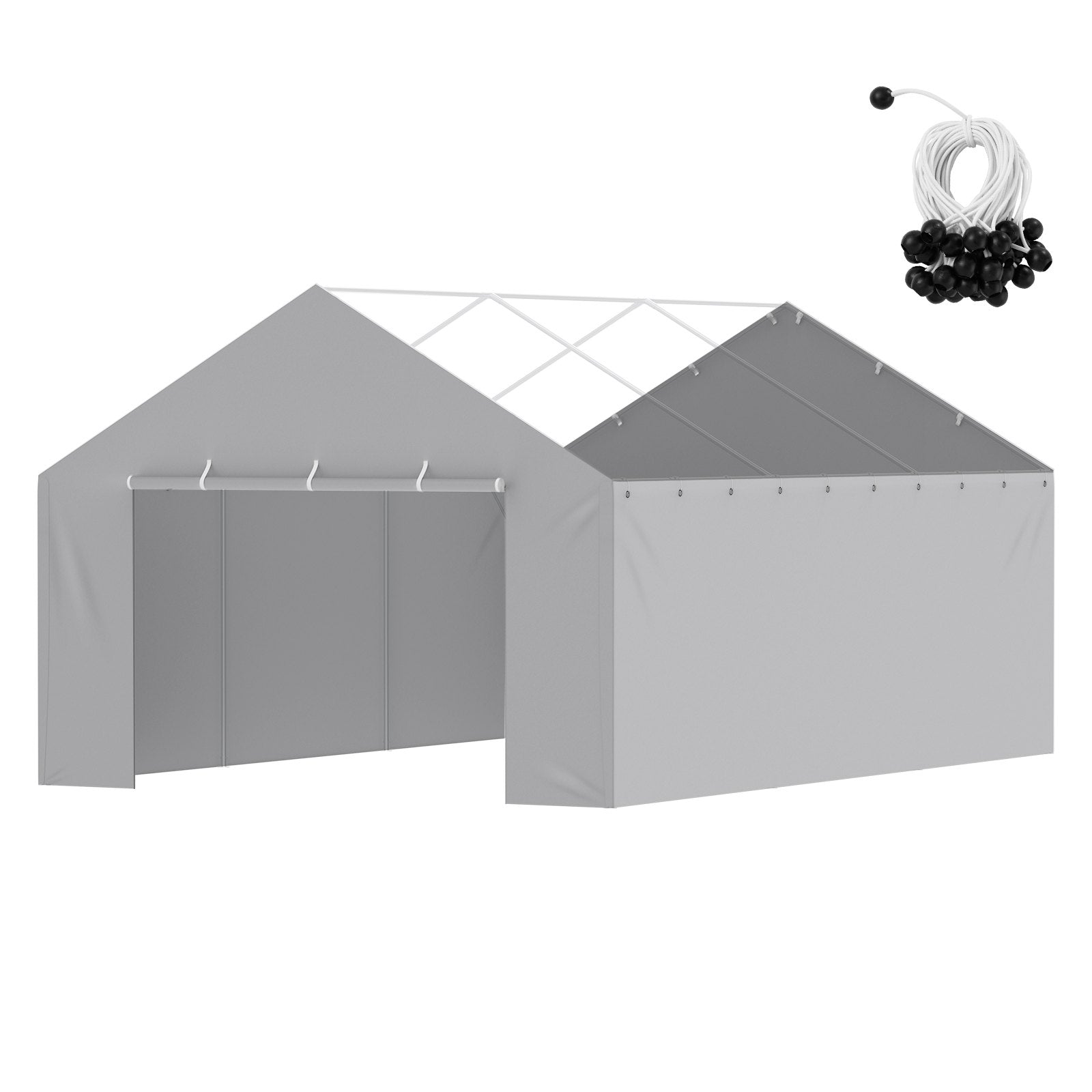 Pavėsinės šoninė sienelė VEVOR SXYQCPBHC13X20, 4 x 6 m