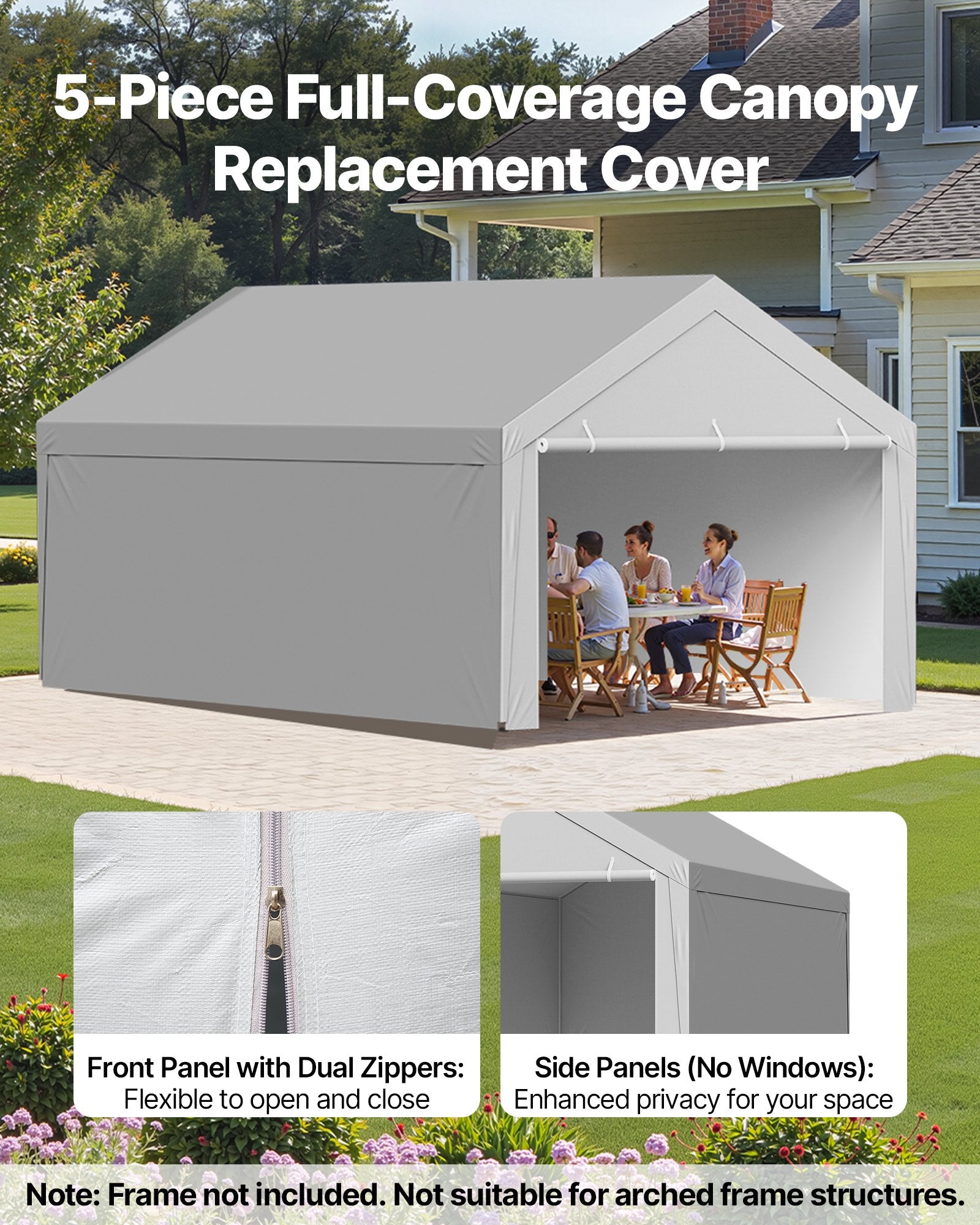 Pavėsinės tentas VEVOR SXYQCPBHDC13X20, 6 x 4 m