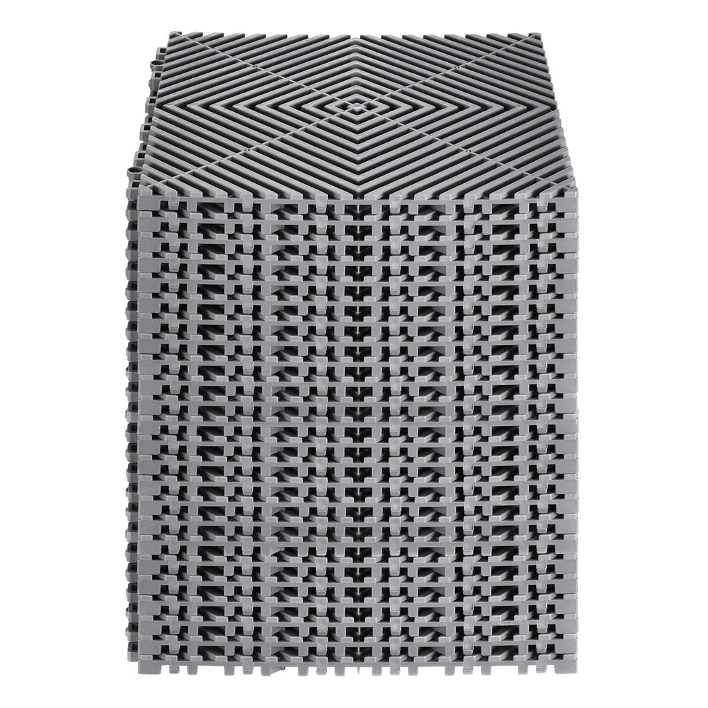 Grindų drenažo plytelės VEVOR GS-30*30*1.5-G, 24 vnt. komplektas