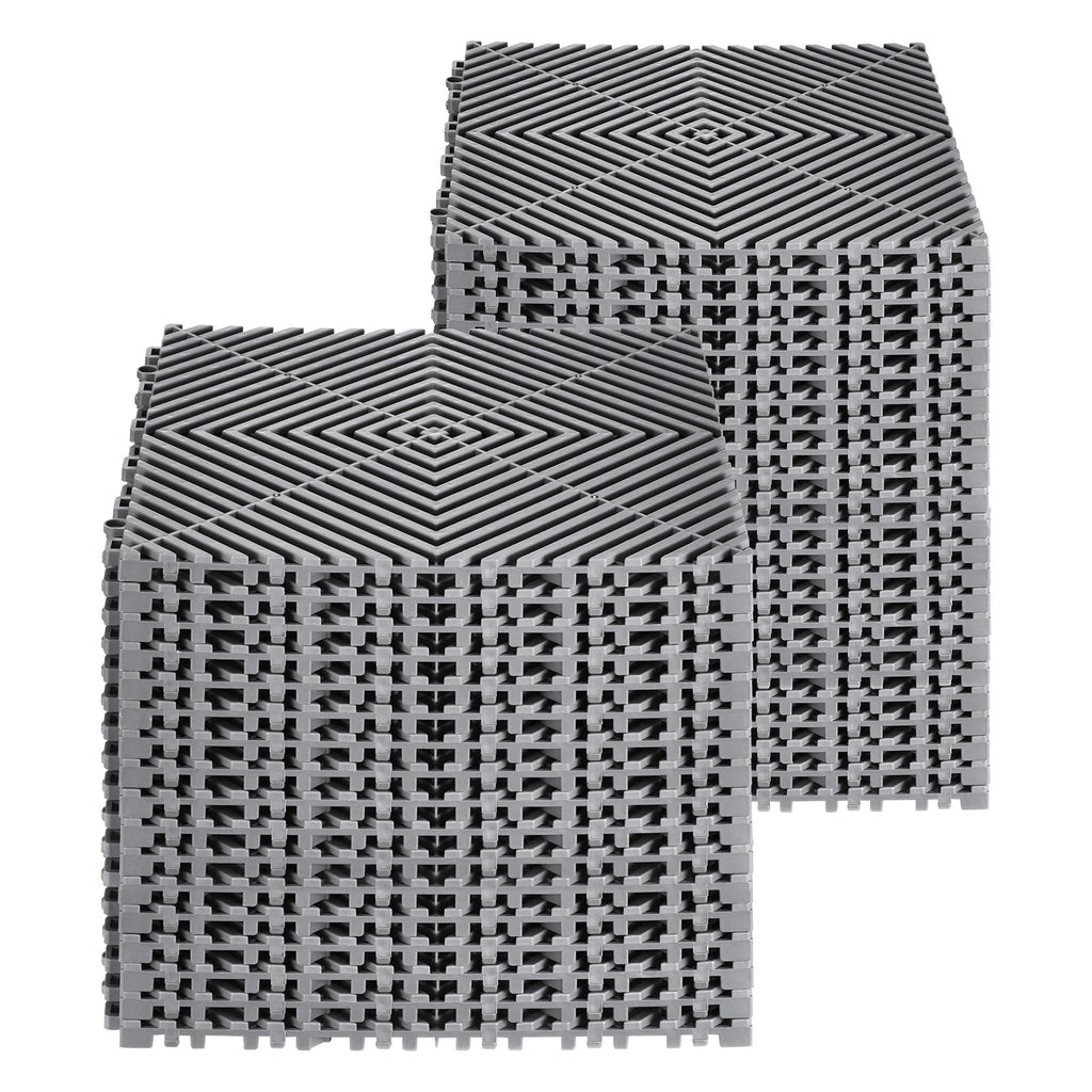 Sujungiami drenažiniai kilimėliai VEVOR GS-30*30*1.5-G, 40 vnt.