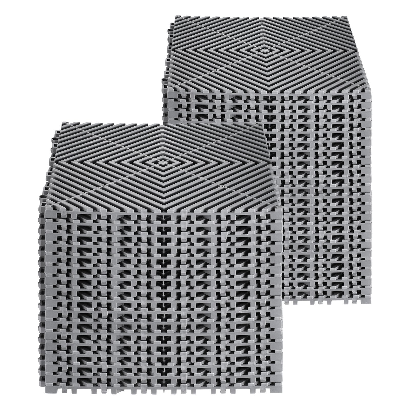 Sujungiami drenažiniai kilimėliai VEVOR GS-30*30*1.5-G, 40 vnt.