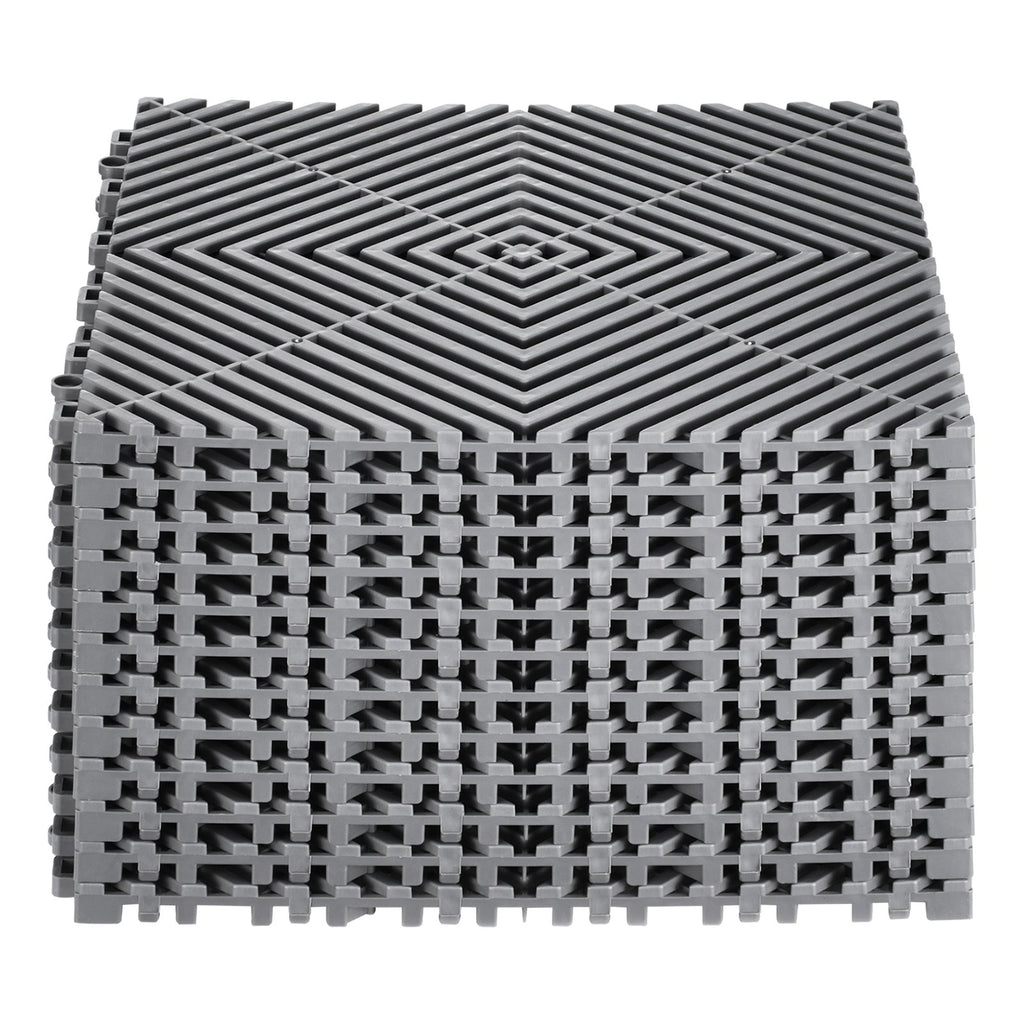 Sujungiamas drenažinis kilimėlis VEVOR GS-30*30*1.5-G, 12 vnt. rinkinys