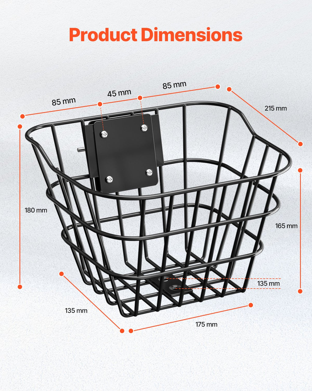Dviračio krepšys VEVOR TX-SS-06, 9 kg keliamoji galia