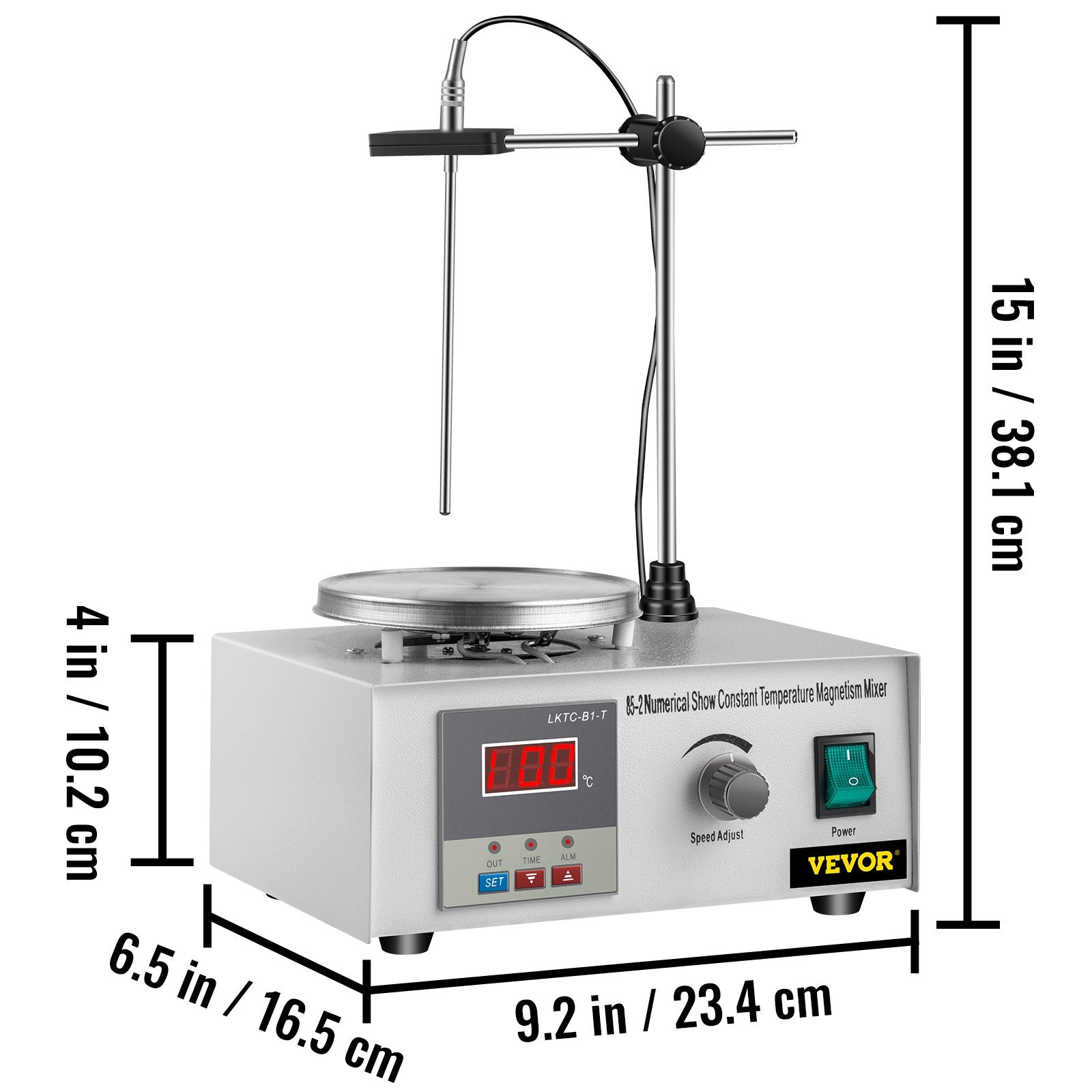 Magnetinė maišyklė su kaitinimu VEVOR 85-2, 1000 ml
